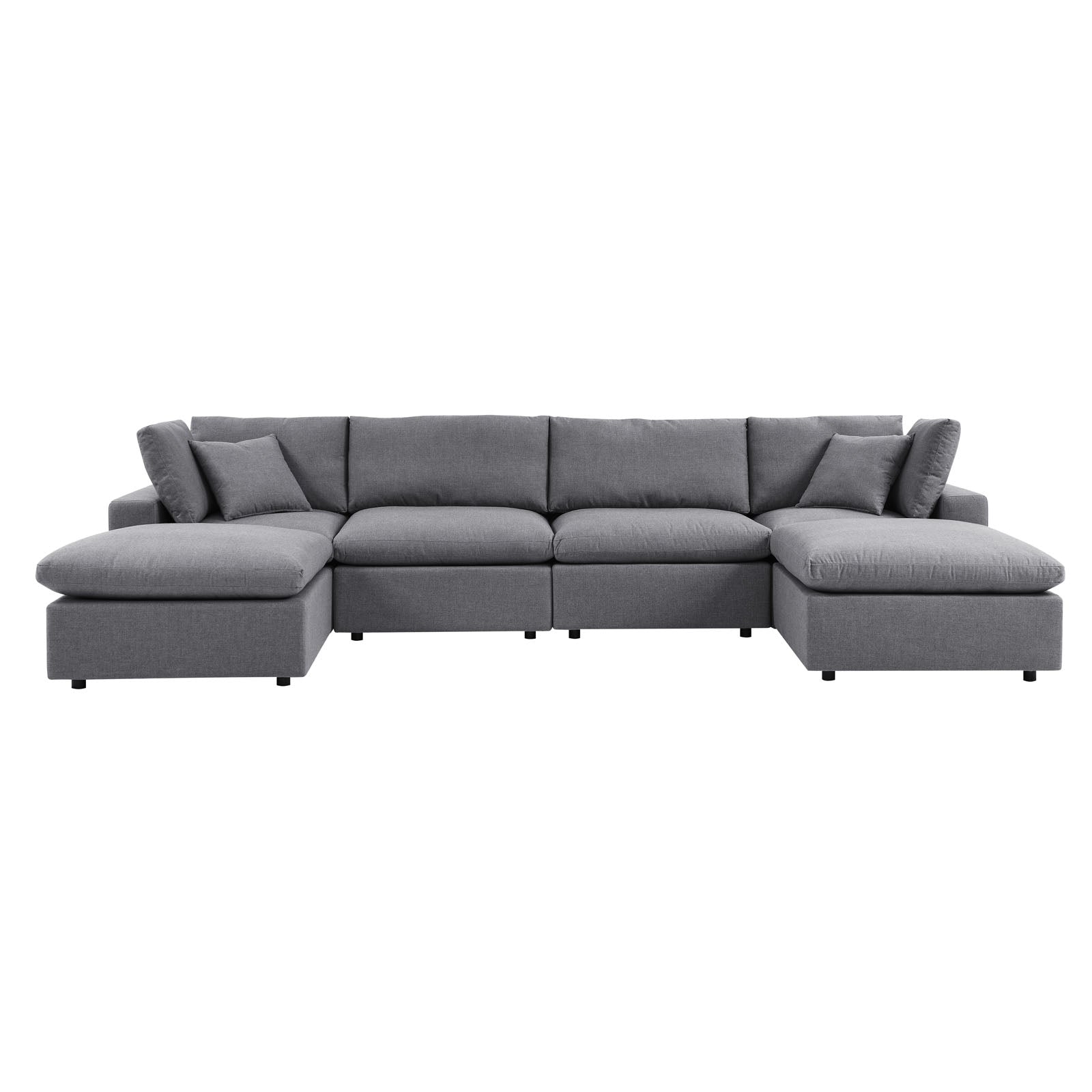 Modway Commix 6-Piece Sunbrella® Outdoor Patio Sectional Sofa | Outdoor Sofas, Loveseats & Sectionals | 