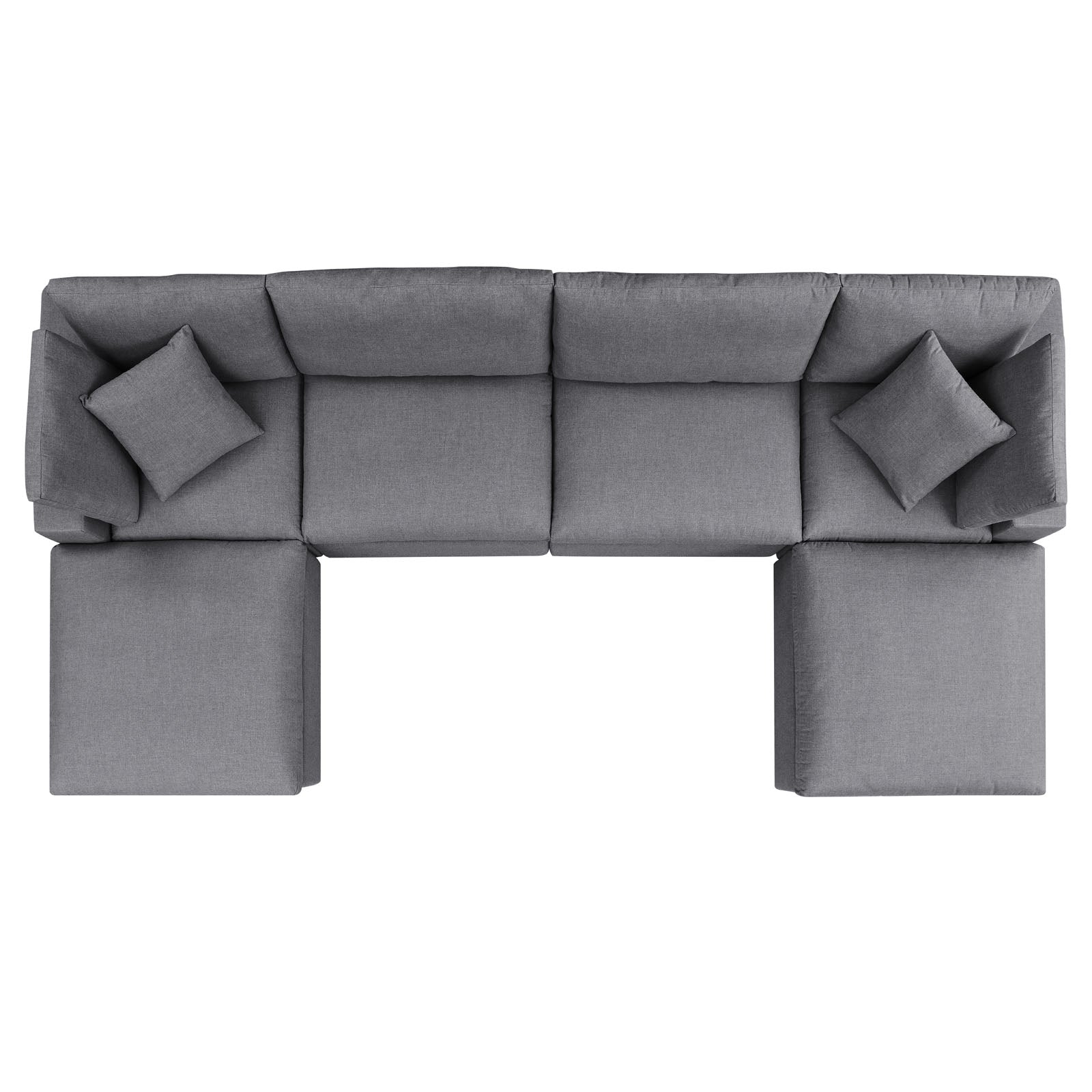 Modway Commix 6-Piece Sunbrella® Outdoor Patio Sectional Sofa | Outdoor Sofas, Loveseats & Sectionals | 