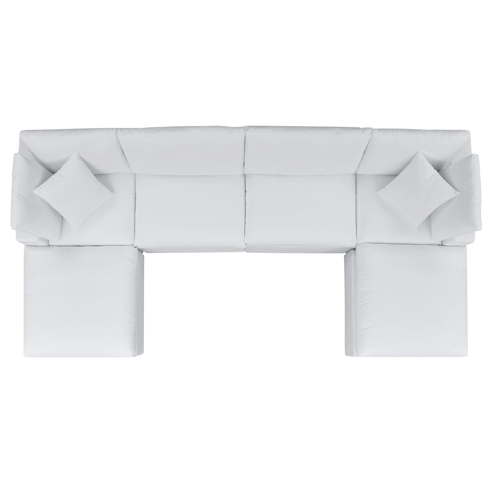 Modway Commix 6-Piece Sunbrella® Outdoor Patio Sectional Sofa | Outdoor Sofas, Loveseats & Sectionals | 