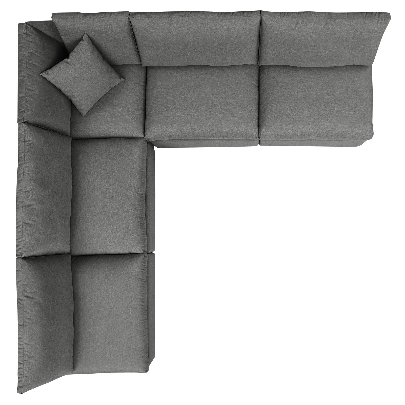 Modway Commix 5-Piece Outdoor Patio Sectional Sofa | Outdoor Sofas, Loveseats & Sectionals | 