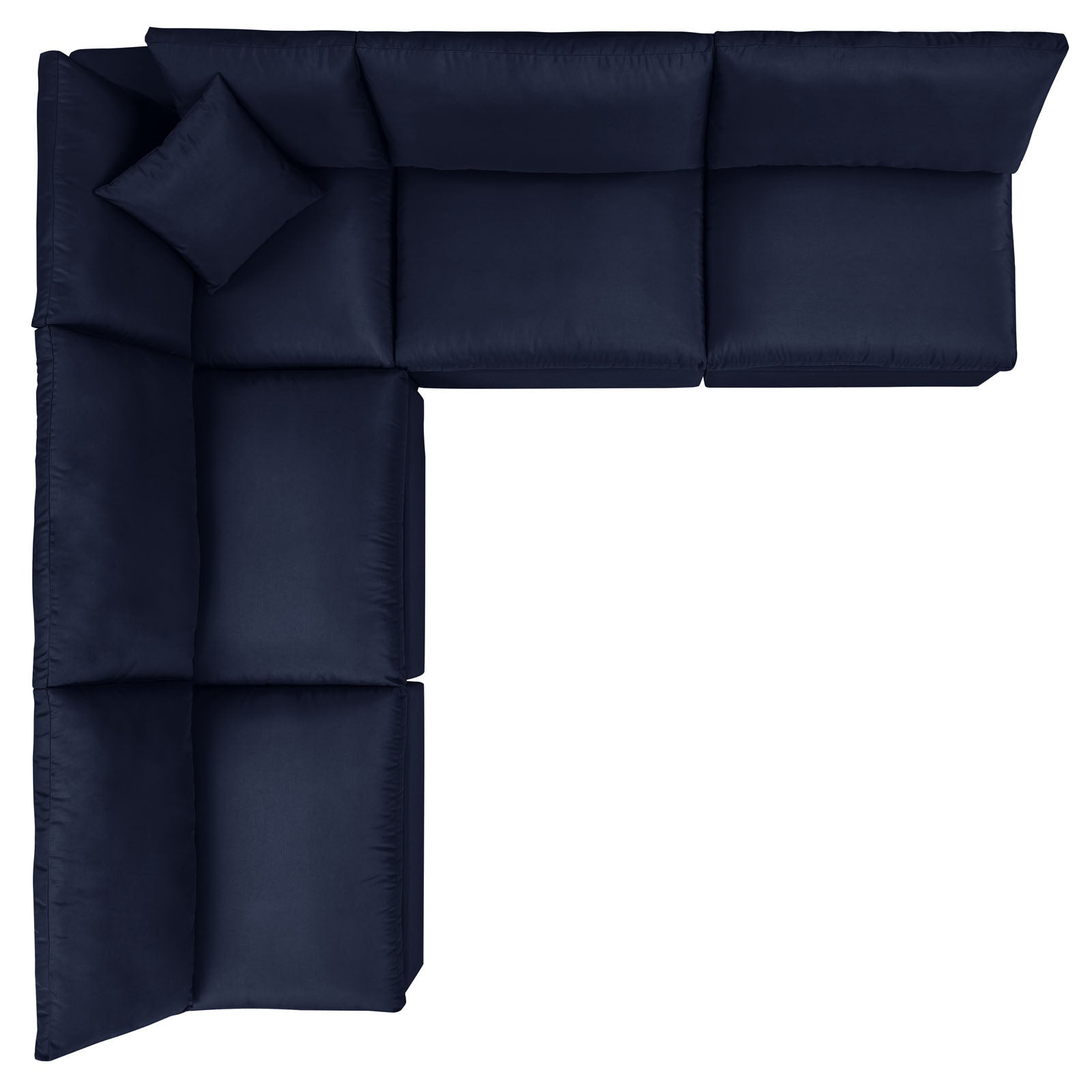 Modway Commix 5-Piece Outdoor Patio Sectional Sofa | Outdoor Sofas, Loveseats & Sectionals | 