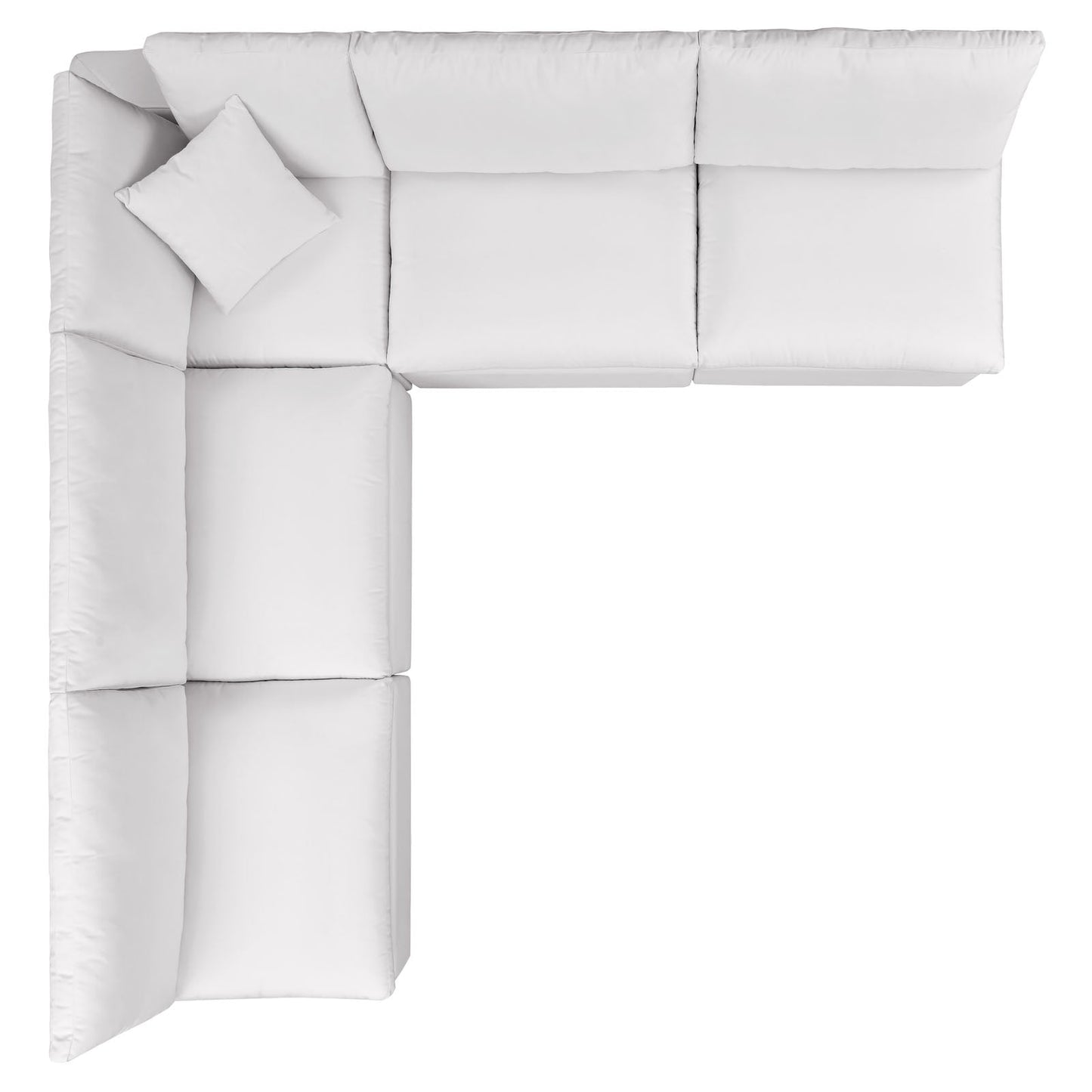 Modway Commix 5-Piece Outdoor Patio Sectional Sofa | Outdoor Sofas, Loveseats & Sectionals | 