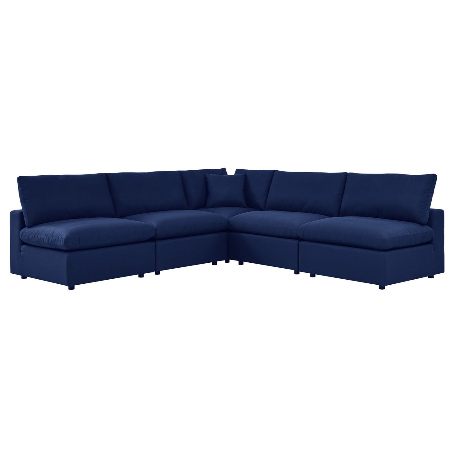 Modway Commix 5-Piece Sunbrella® Outdoor Patio Sectional Sofa | Outdoor Sofas, Loveseats & Sectionals | 