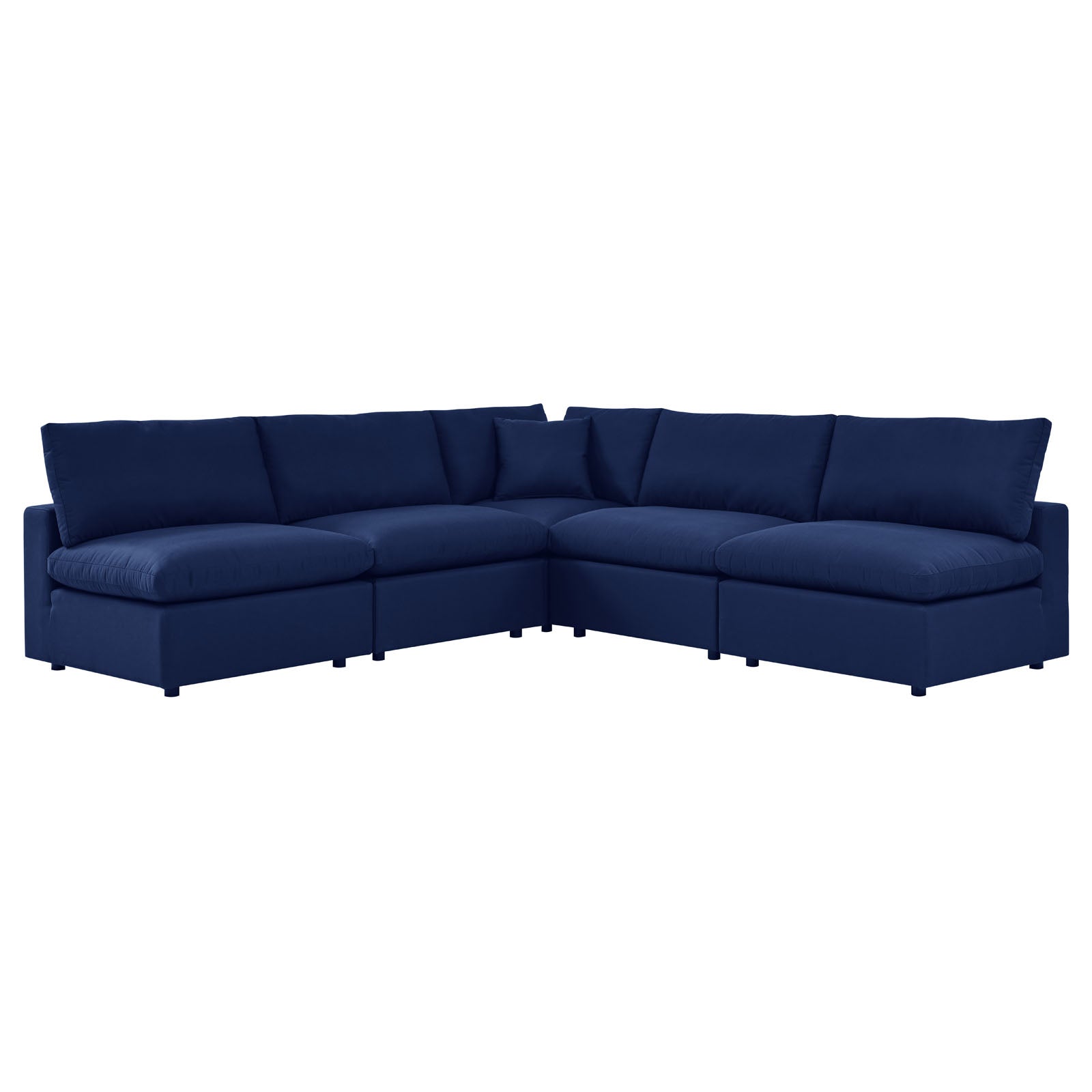 Modway Commix 5-Piece Sunbrella® Outdoor Patio Sectional Sofa | Outdoor Sofas, Loveseats & Sectionals | 