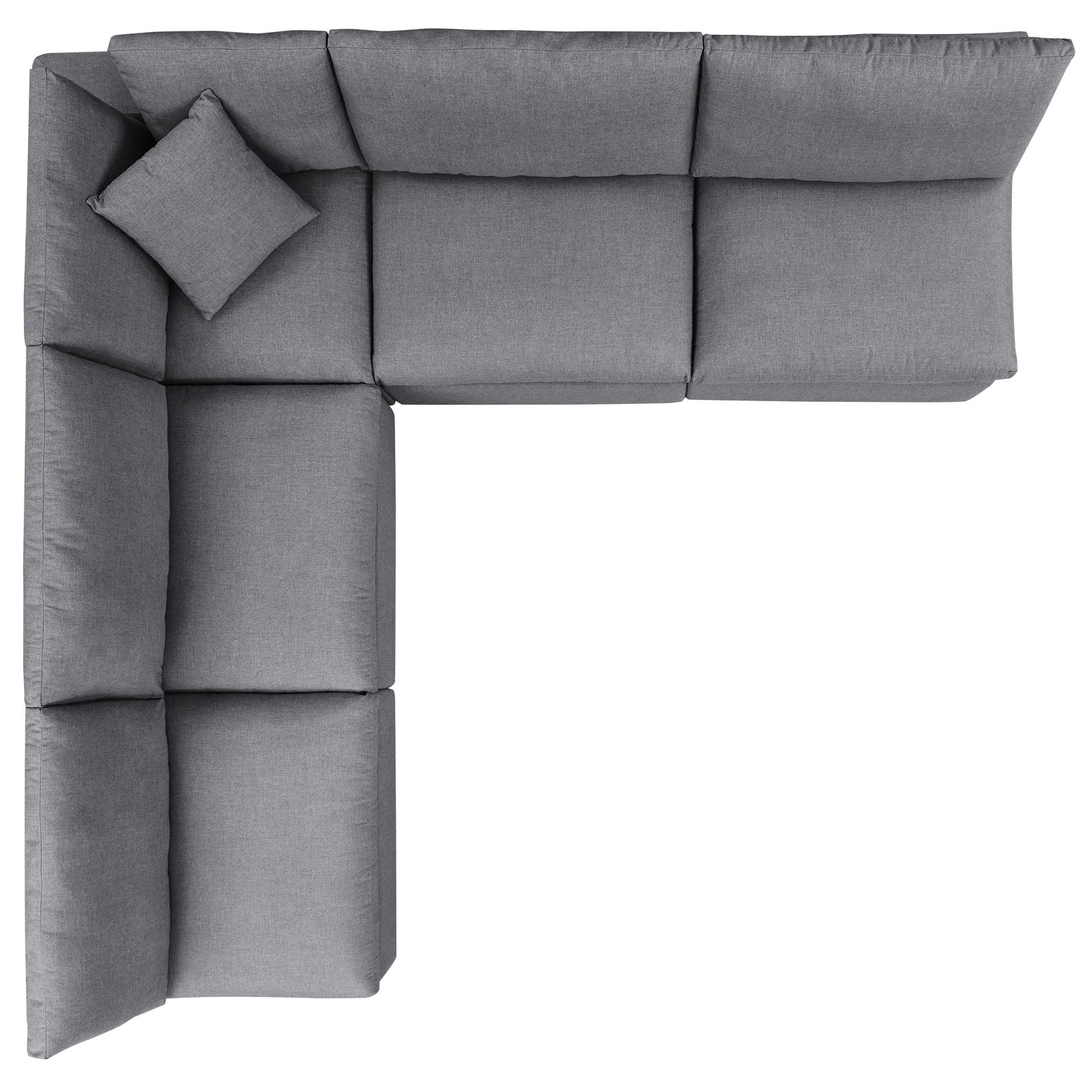 Modway Commix 5-Piece Sunbrella® Outdoor Patio Sectional Sofa | Outdoor Sofas, Loveseats & Sectionals | 