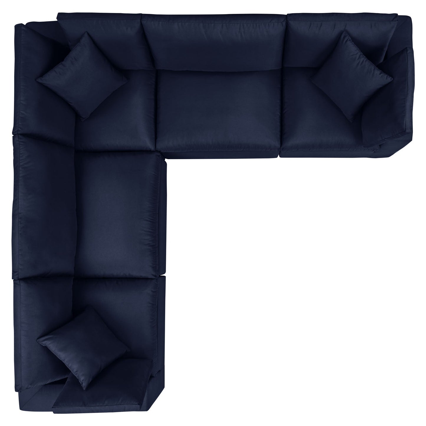Modway Commix 5-Piece Outdoor Patio Sectional Sofa | Outdoor Sofas, Loveseats & Sectionals | 
