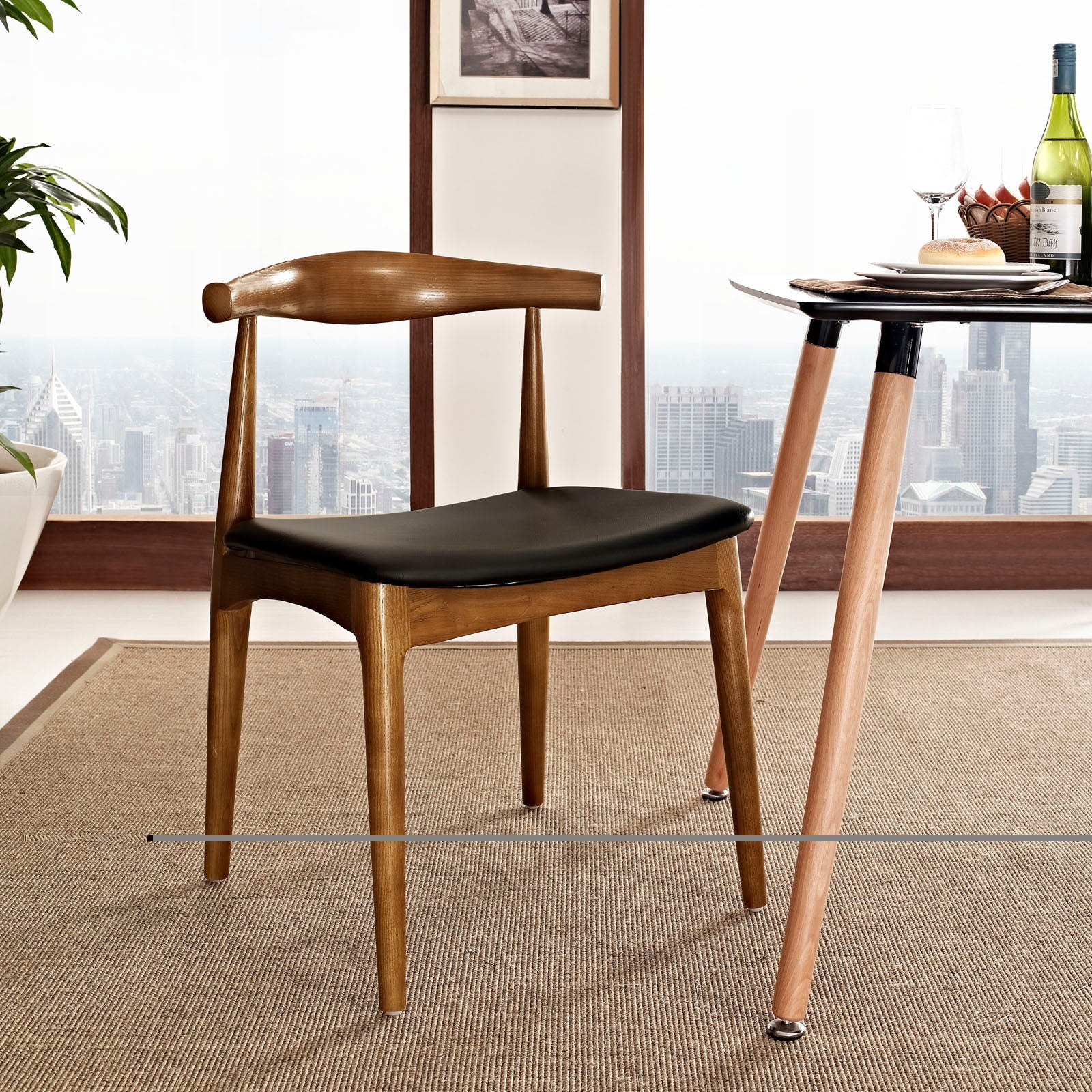 Modway Tracy Dining Side Chair - Black | Dining Chairs | Modishstore