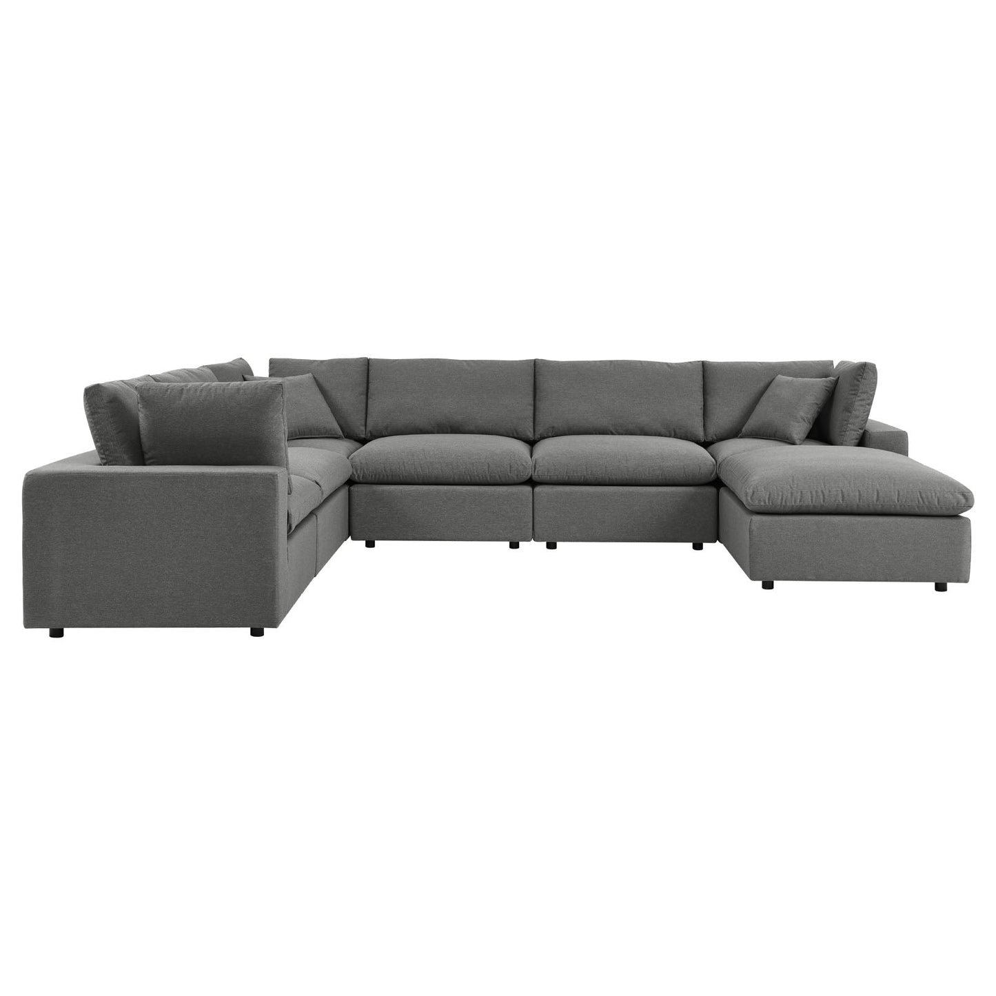 Modway Commix 7-Piece Outdoor Patio Sectional Sofa | Outdoor Sofas, Loveseats & Sectionals | 