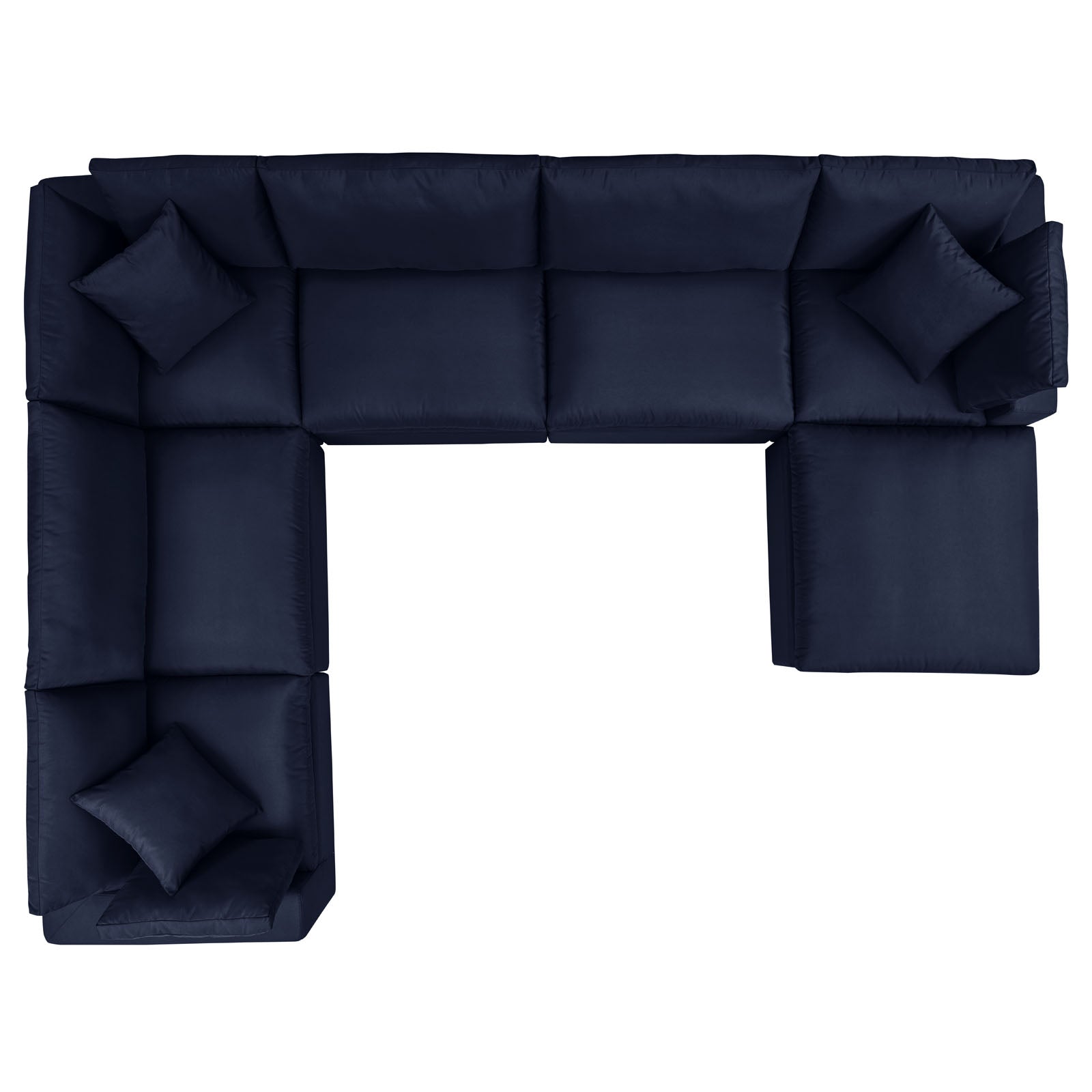 Modway Commix 7-Piece Outdoor Patio Sectional Sofa | Outdoor Sofas, Loveseats & Sectionals | 