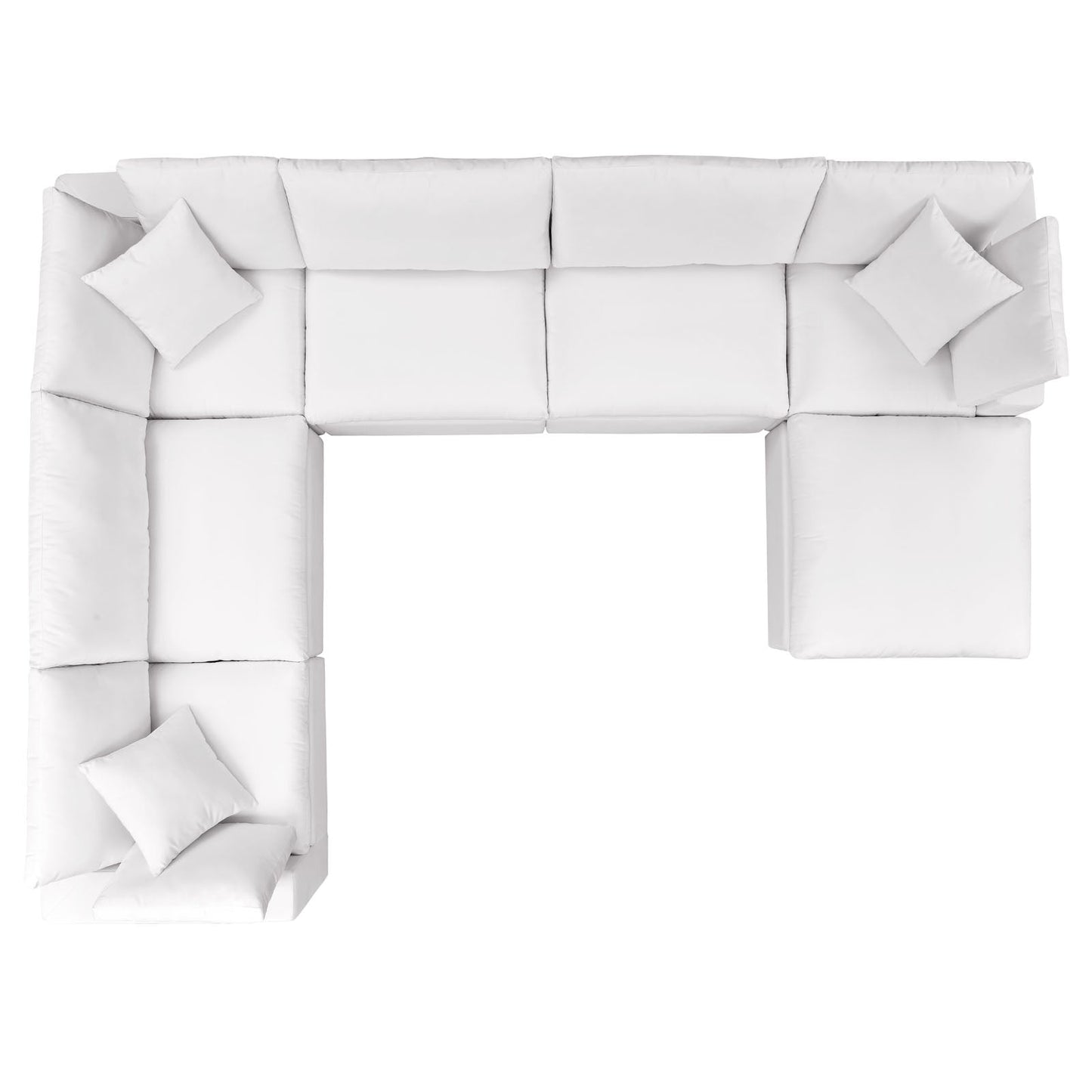 Modway Commix 7-Piece Outdoor Patio Sectional Sofa | Outdoor Sofas, Loveseats & Sectionals | 