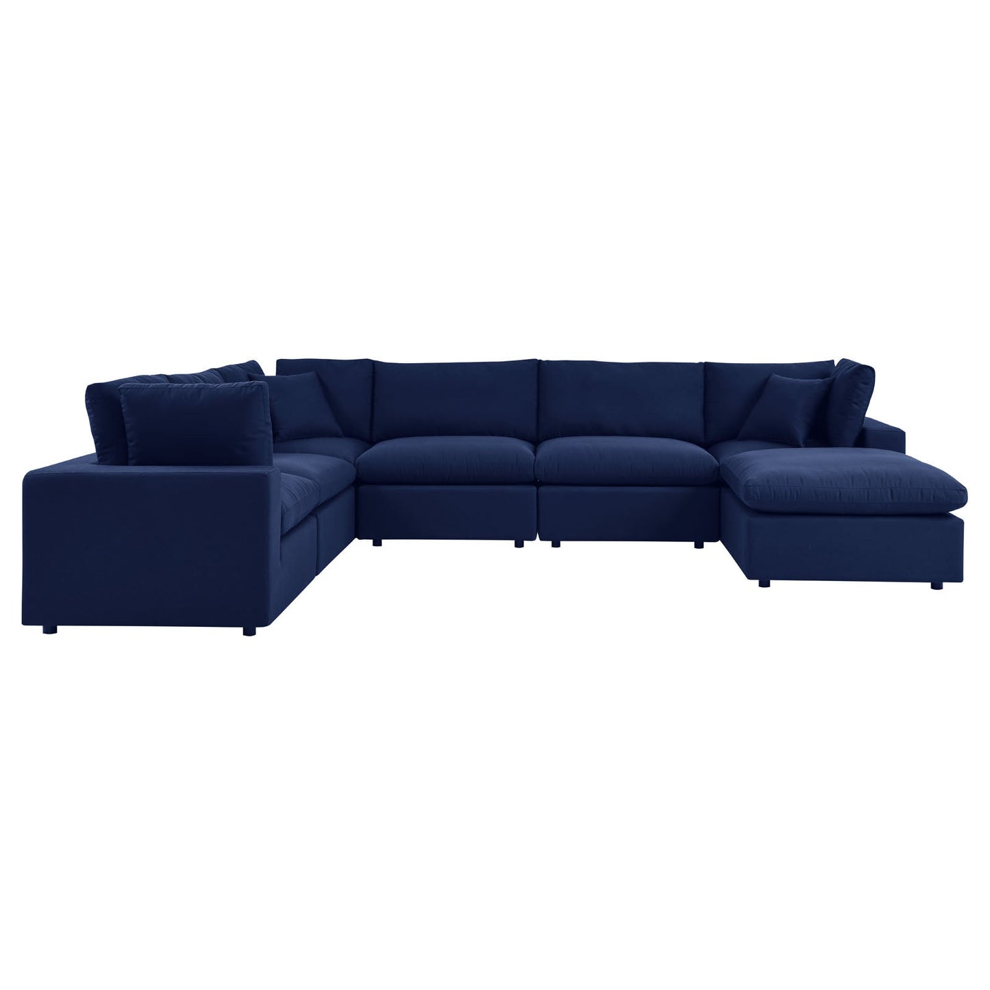 Modway Commix 7-Piece Sunbrella® Outdoor Patio Sectional Sofa | Outdoor Sofas, Loveseats & Sectionals | 