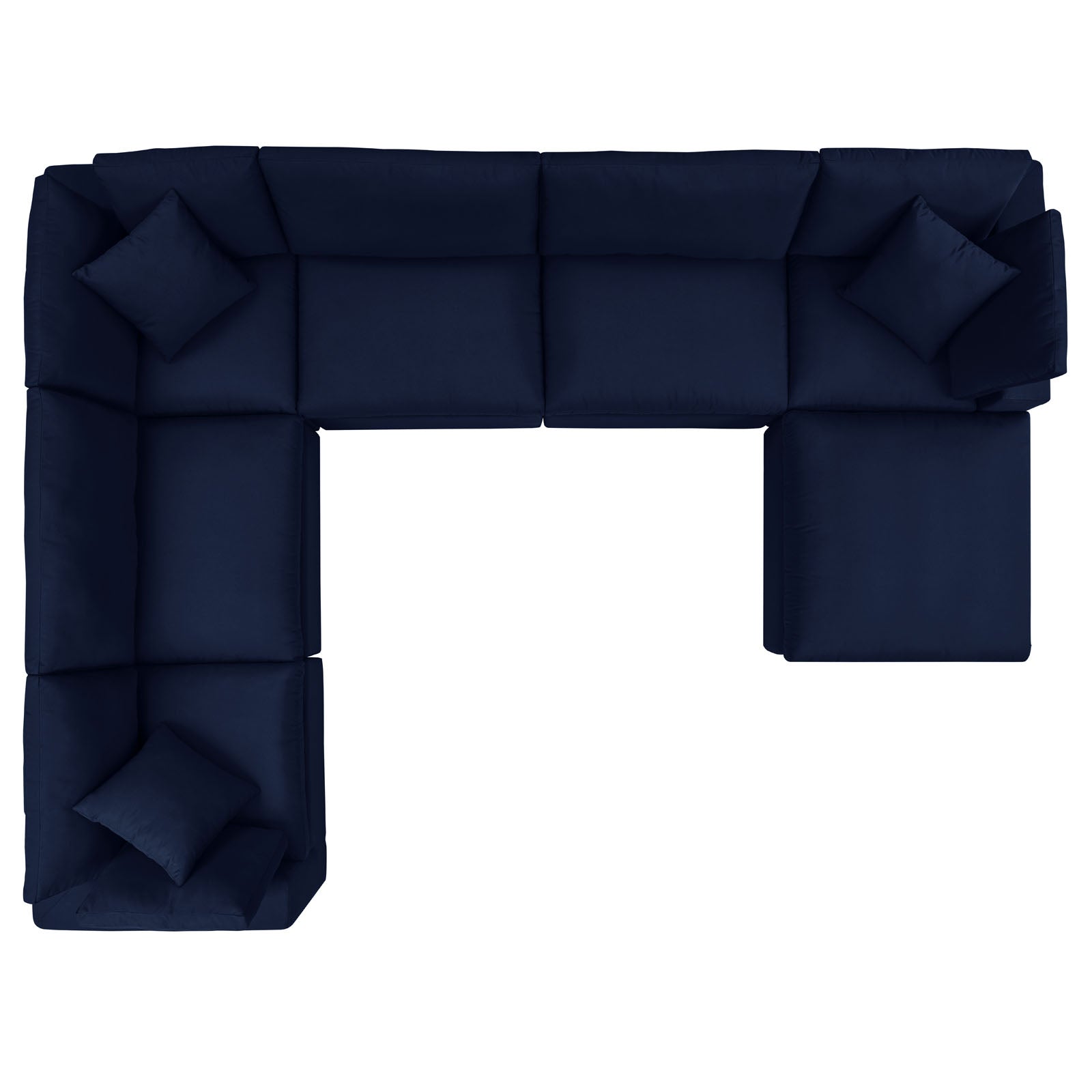 Modway Commix 7-Piece Sunbrella® Outdoor Patio Sectional Sofa | Outdoor Sofas, Loveseats & Sectionals | 