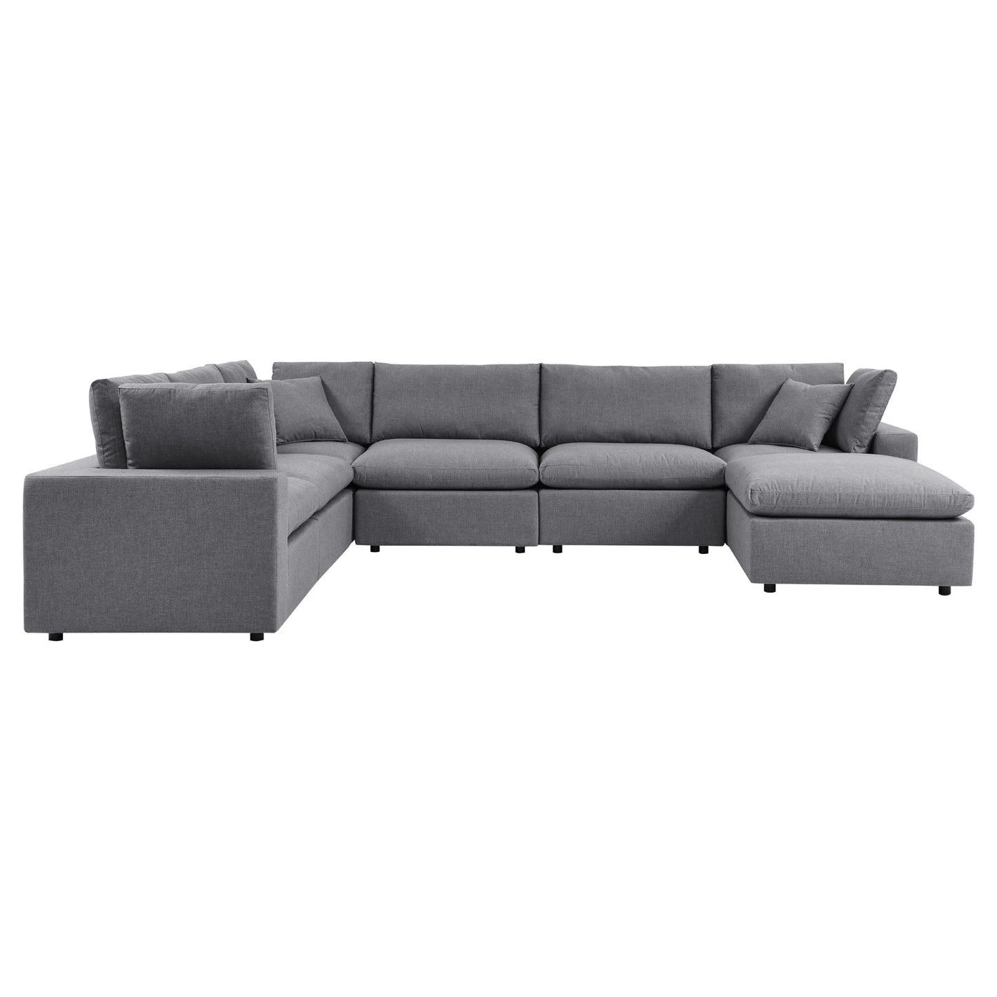 Modway Commix 7-Piece Sunbrella® Outdoor Patio Sectional Sofa | Outdoor Sofas, Loveseats & Sectionals | 