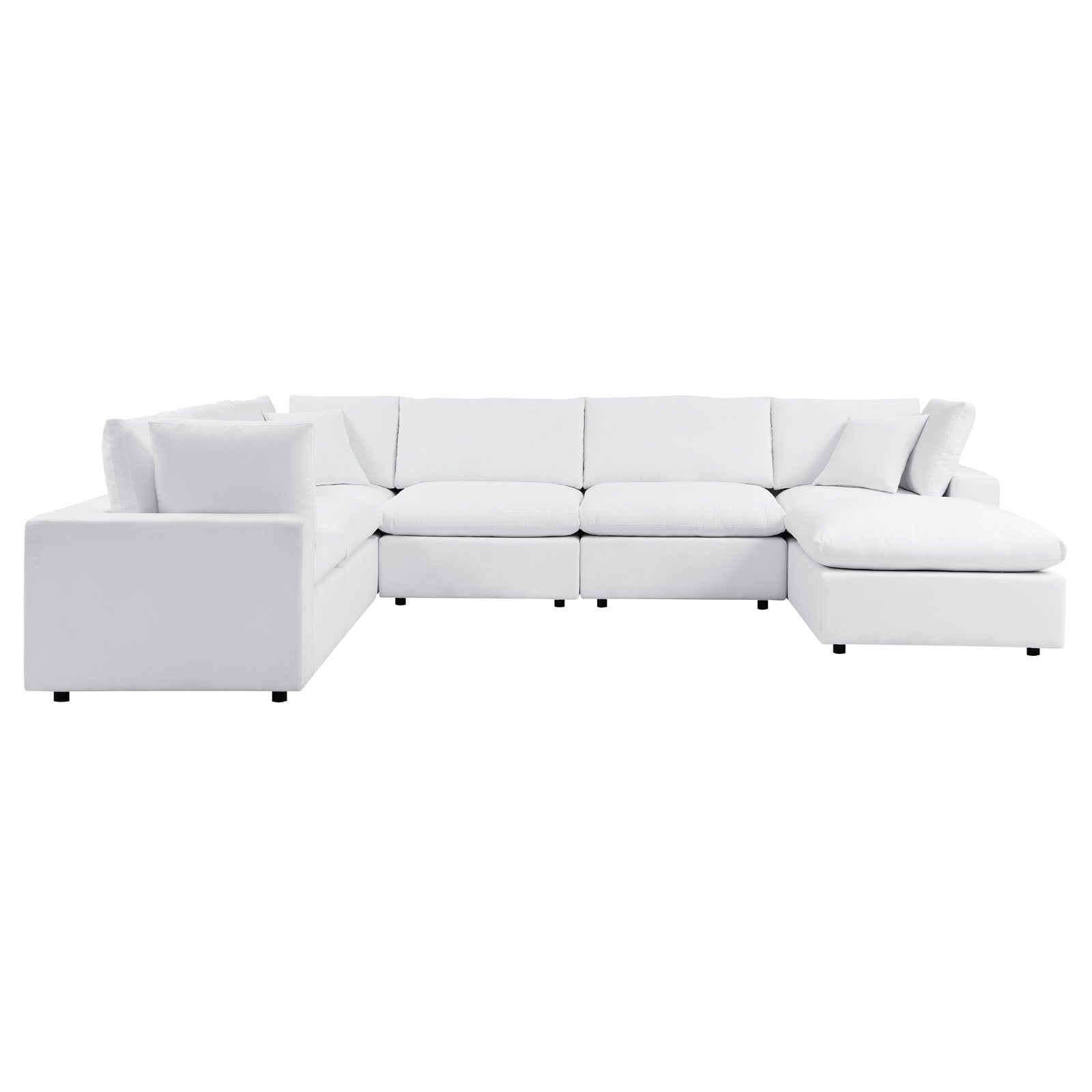 Modway Commix 7-Piece Sunbrella® Outdoor Patio Sectional Sofa | Outdoor Sofas, Loveseats & Sectionals | 