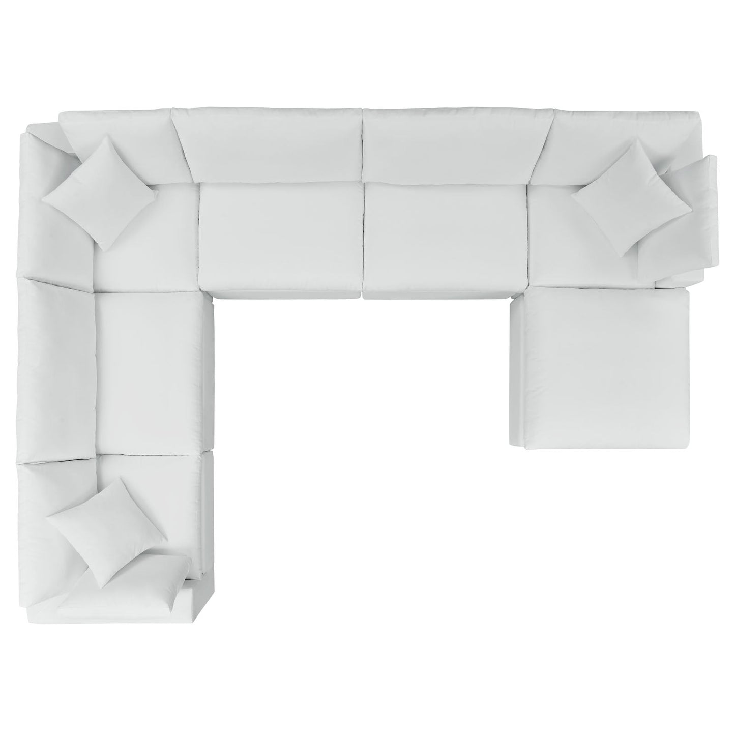 Modway Commix 7-Piece Sunbrella® Outdoor Patio Sectional Sofa | Outdoor Sofas, Loveseats & Sectionals | 