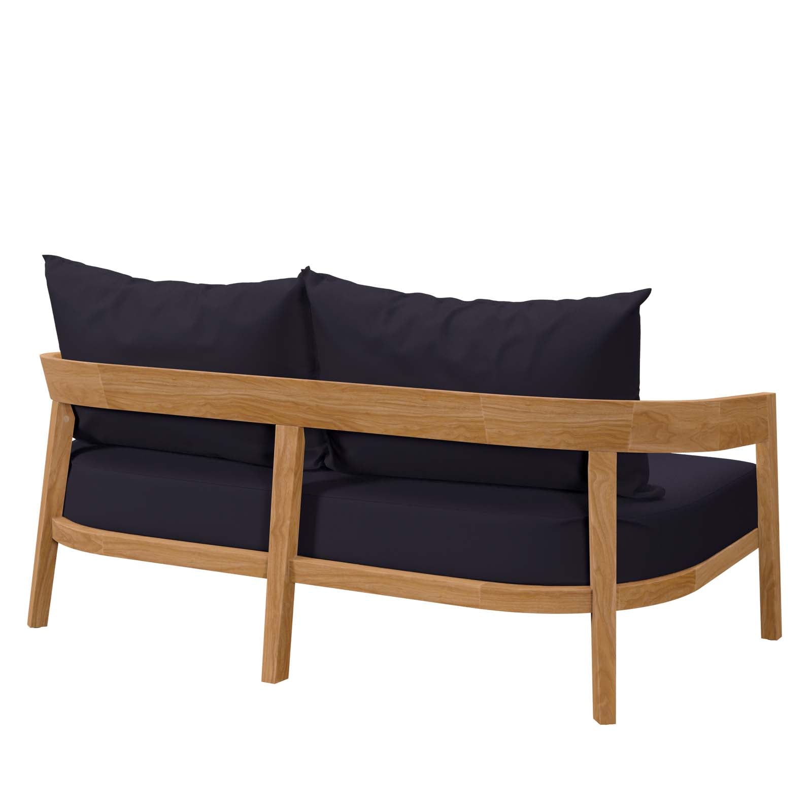 Brisbane Teak Wood Outdoor Patio Loveseat By Modway - EEI-5601-NAT-GRY | Outdoor Sofas, Loveseats & Sectionals |  Modishstore - 21