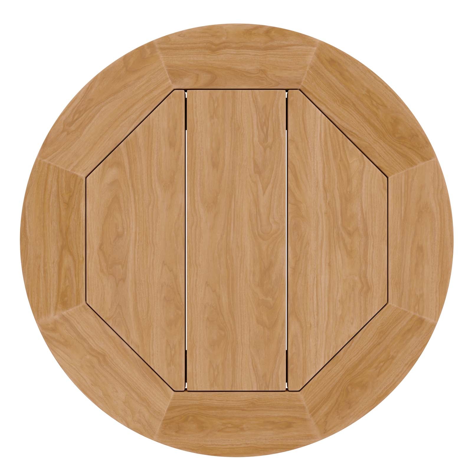 Brisbane Teak Wood Outdoor Patio Side Table By Modway - EEI-5604-NAT | Side Tables |  Modishstore - 4