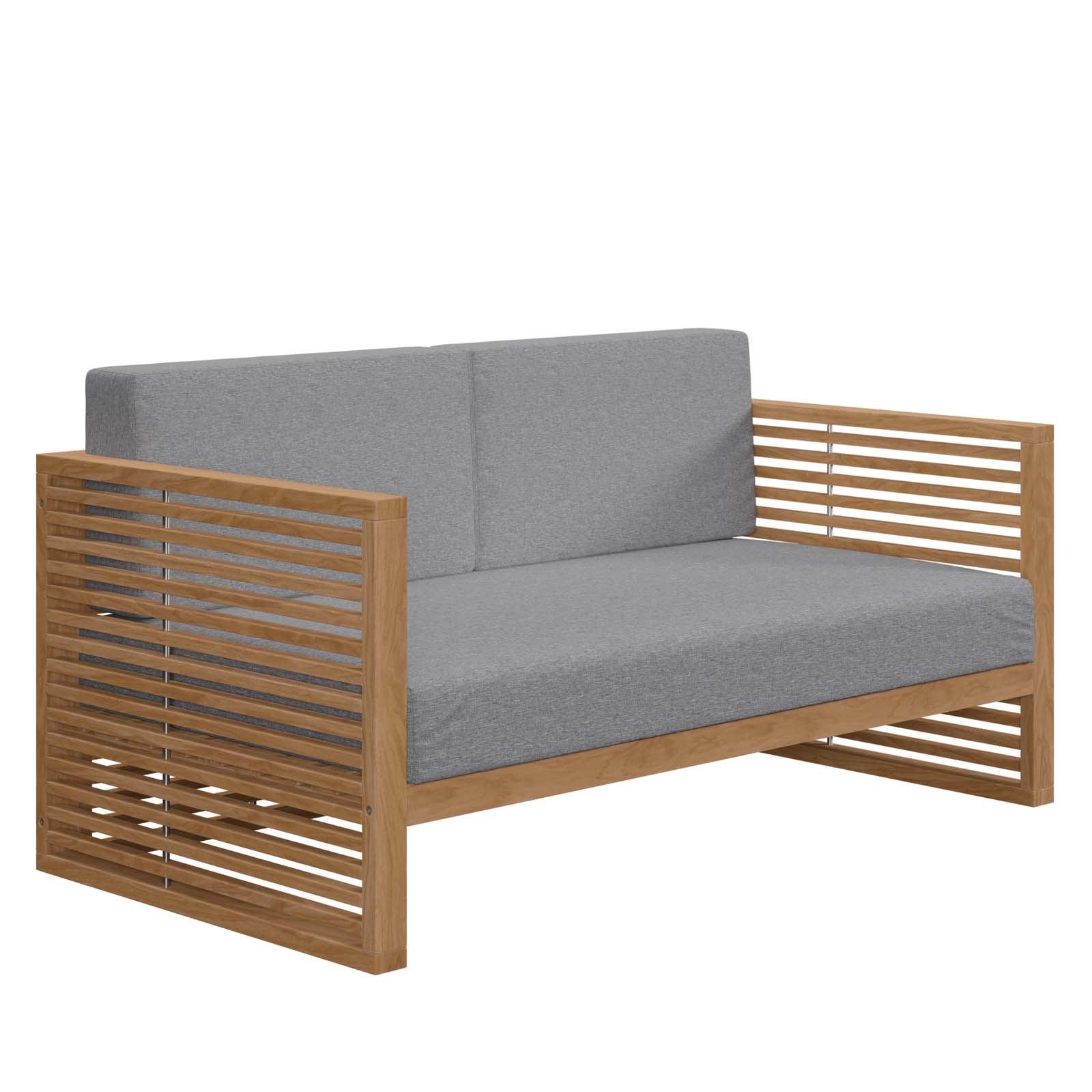 Carlsbad Teak Wood Outdoor Patio Loveseat By Modway - EEI-5605 | Outdoor Sofas, Loveseats & Sectionals - 2