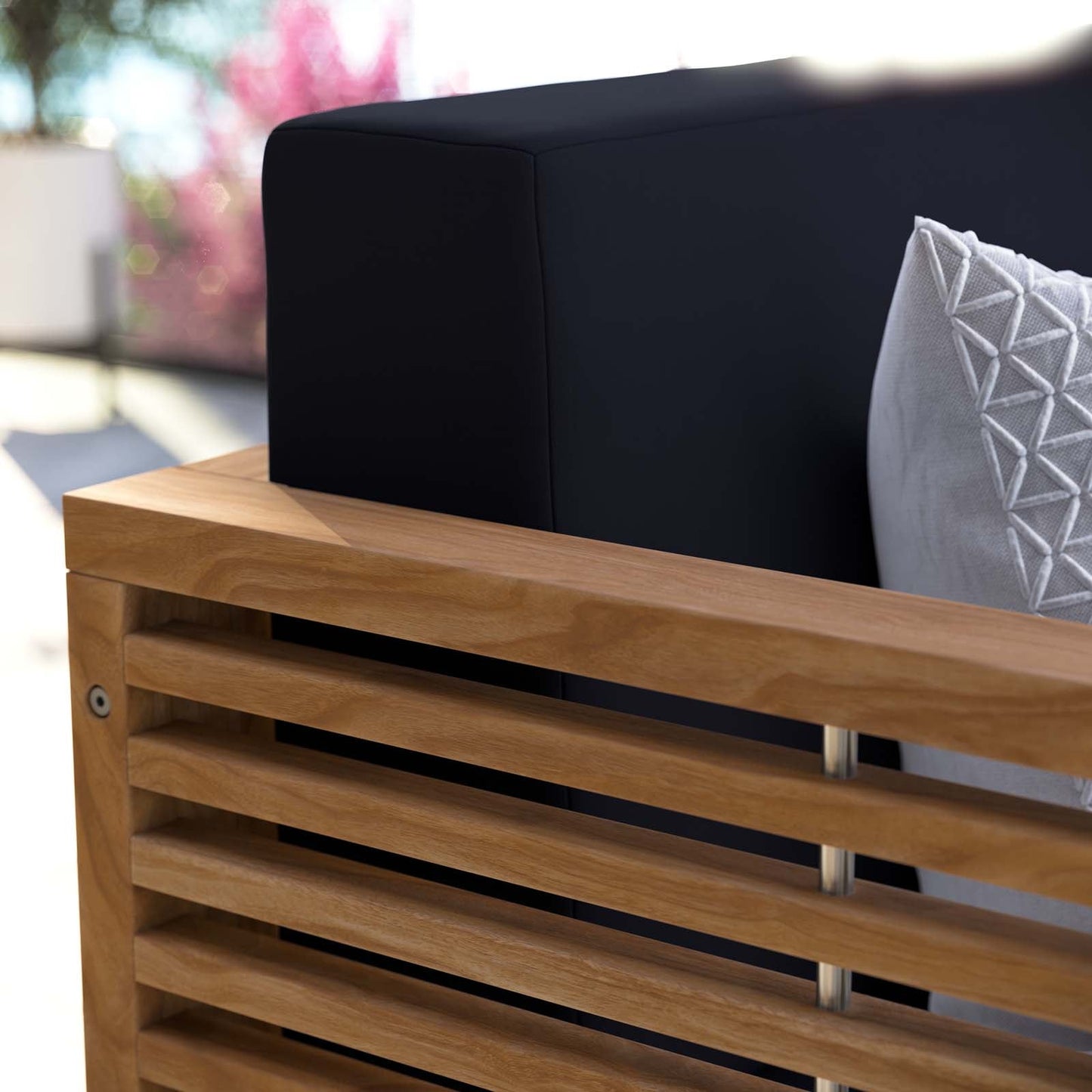 Carlsbad Teak Wood Outdoor Patio Loveseat By Modway - EEI-5605 | Outdoor Sofas, Loveseats & Sectionals - 16