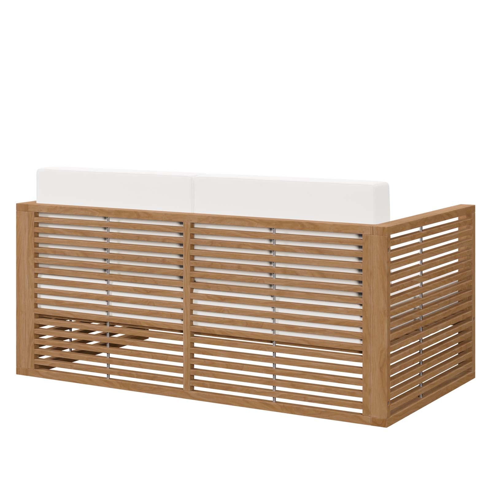 Carlsbad Teak Wood Outdoor Patio Loveseat By Modway - EEI-5605 | Outdoor Sofas, Loveseats & Sectionals - 20