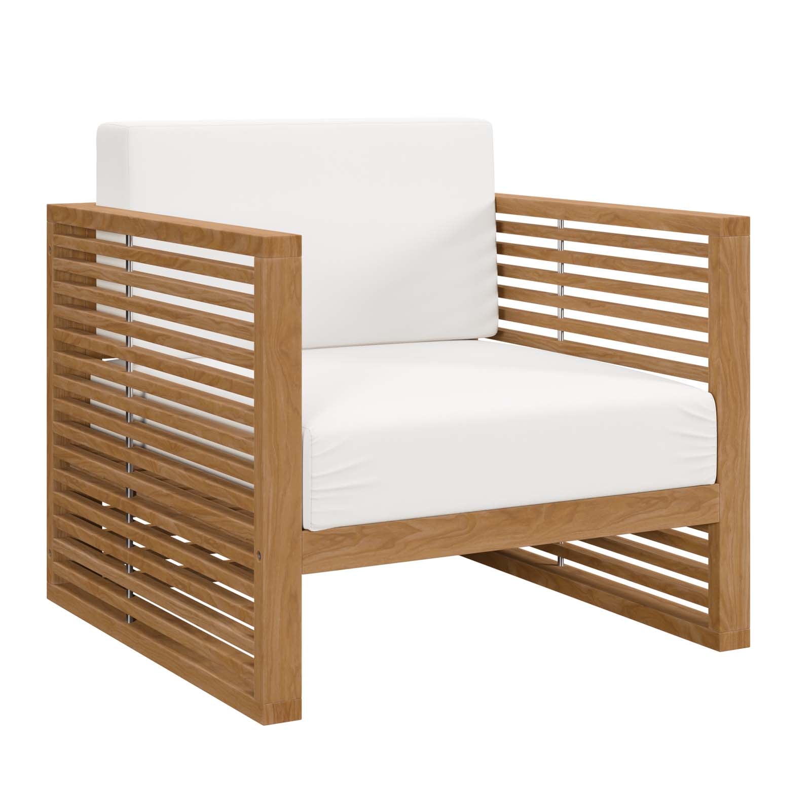 Carlsbad Teak Wood Outdoor Patio Armchair By Modway - EEI-5606 | Outdoor Chairs - 18
