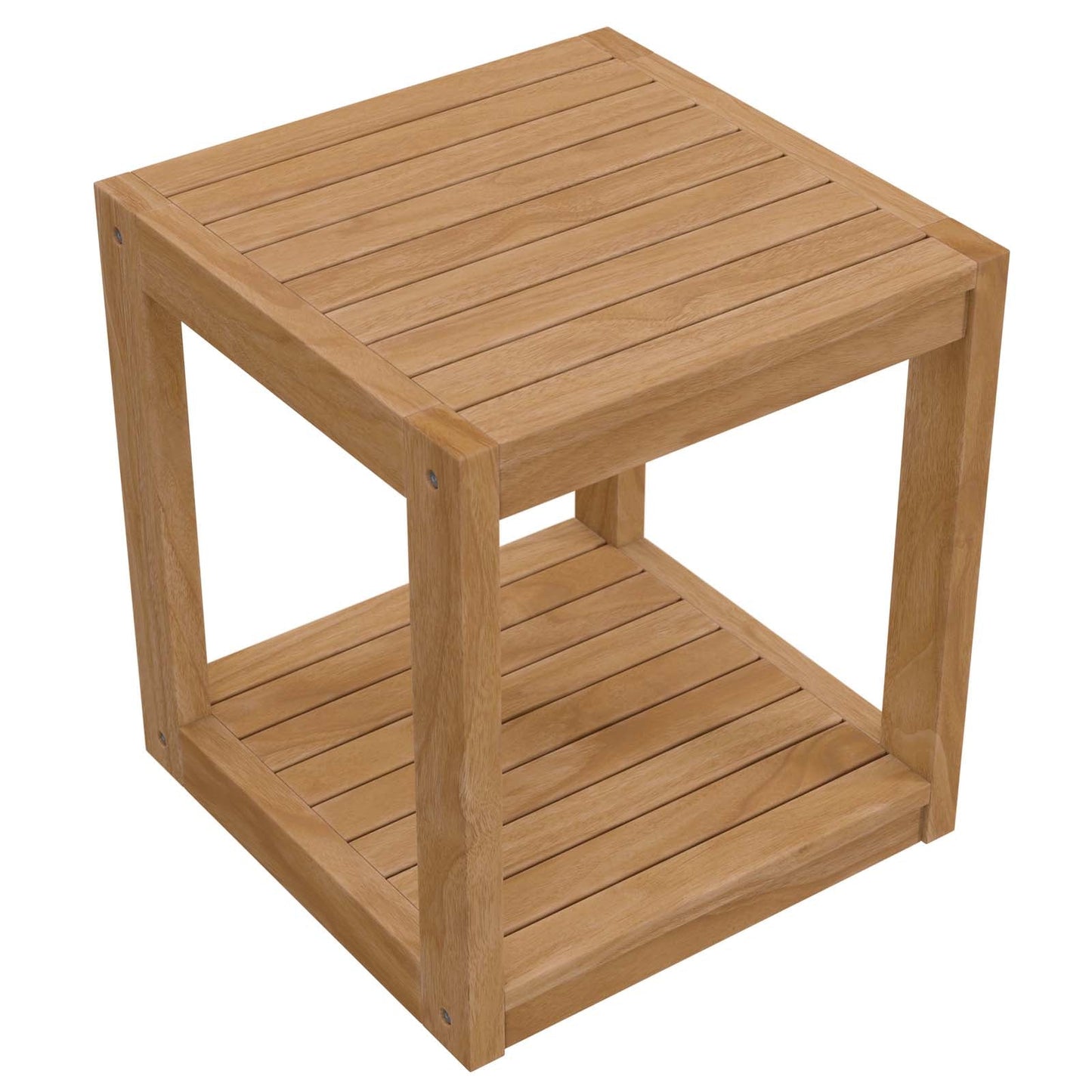 Carlsbad Teak Wood Outdoor Patio Side Table By Modway - EEI-5607 | Outdoor Tables - 5