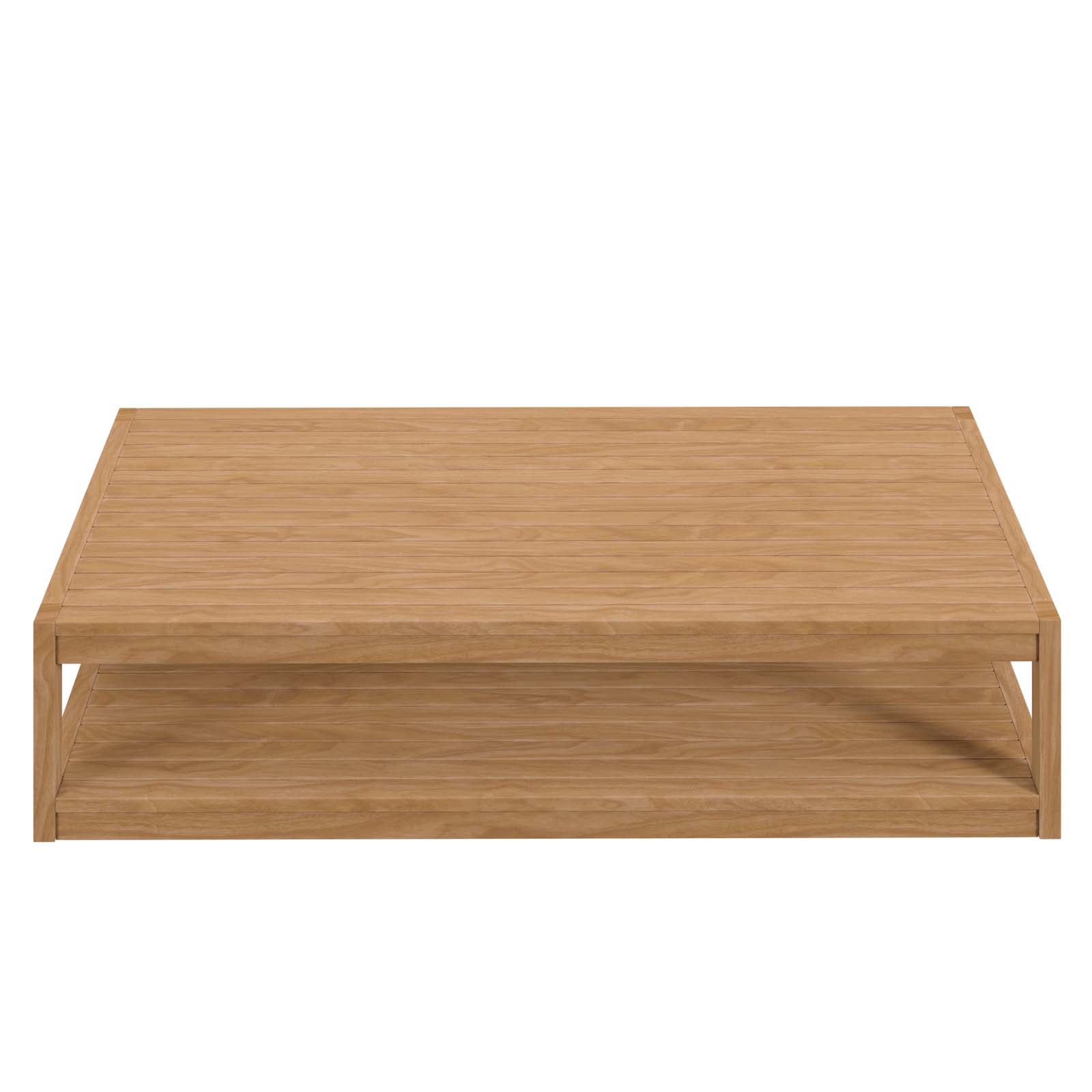 Carlsbad Teak Wood Outdoor Patio Coffee Table By Modway - EEI-5608 | Outdoor Tables - 4