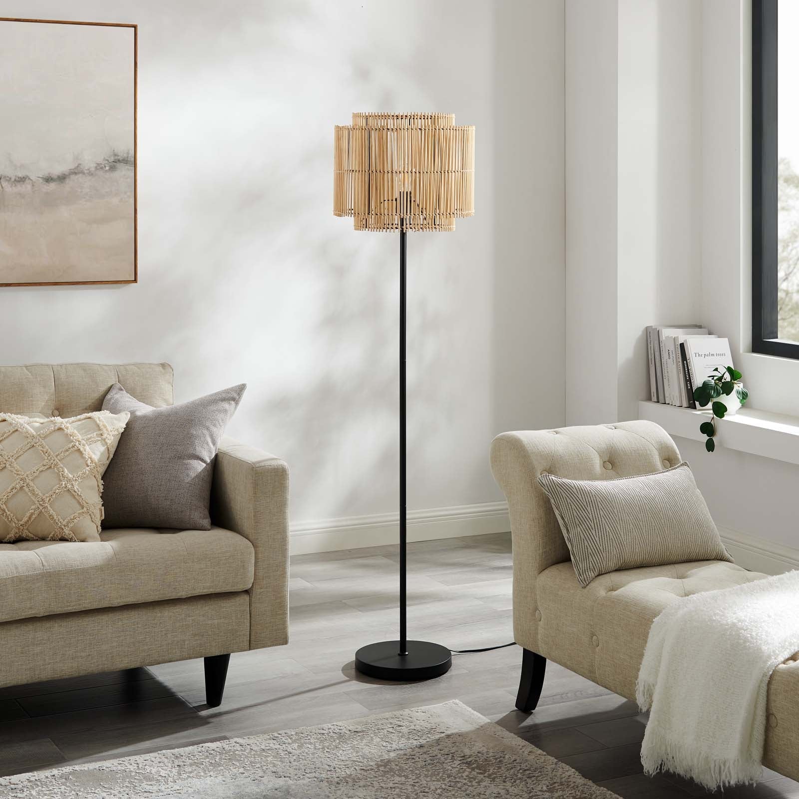 Nourish Bamboo Floor Lamp By Modway - EEI-5611 | Floor Lamps | Modishstore
