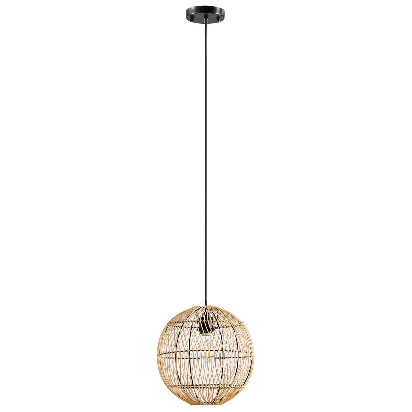 Nurture Rattan Pendant Light By Modway - EEI-5612 | Ceiling Lamps | Modishstore - 2