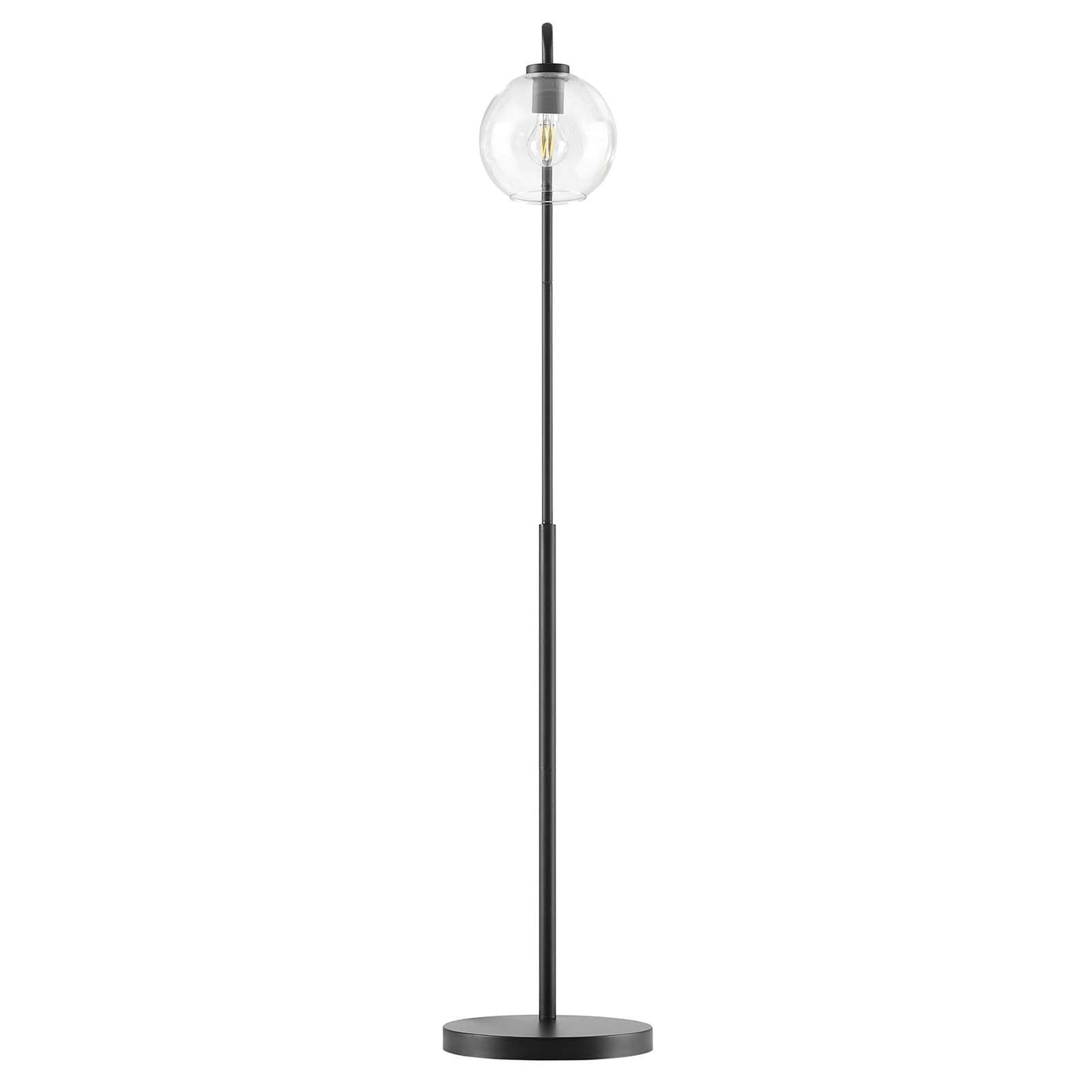 Silo Glass Globe Glass And Metal Floor Lamp By Modway - EEI-5616-BLK | Floor Lamps |  Modishstore - 6