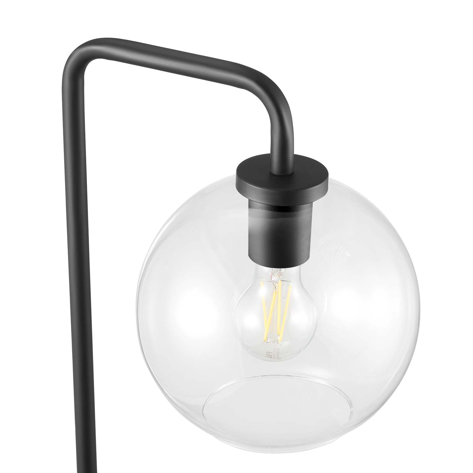 Silo Glass Globe Glass And Metal Floor Lamp By Modway - EEI-5616-BLK | Floor Lamps |  Modishstore - 7