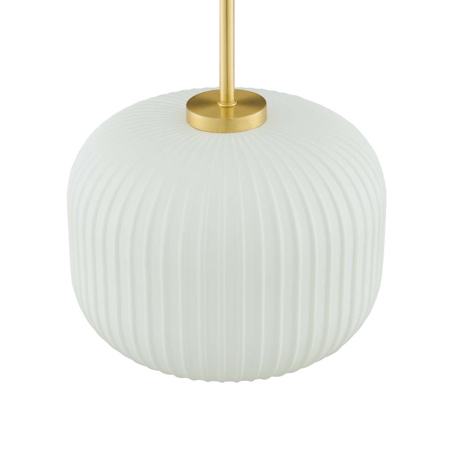 Reprise Glass Pendant Light By Modway - EEI-5620-WHI-SBR | Ceiling Lamps |  Modishstore - 7