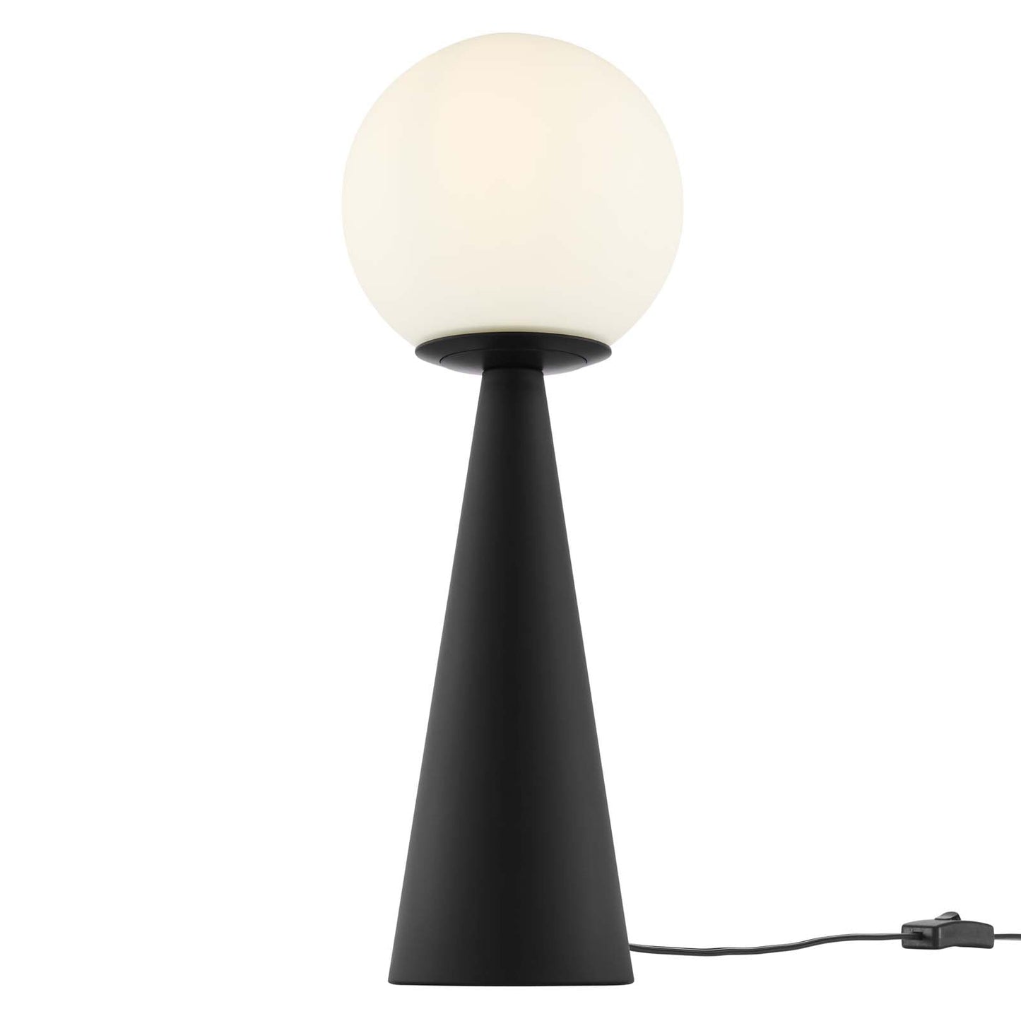 Apex Glass Globe Glass Table Lamp By Modway - EEI-5621-WHI-BLK | Table Lamps |  Modishstore - 6