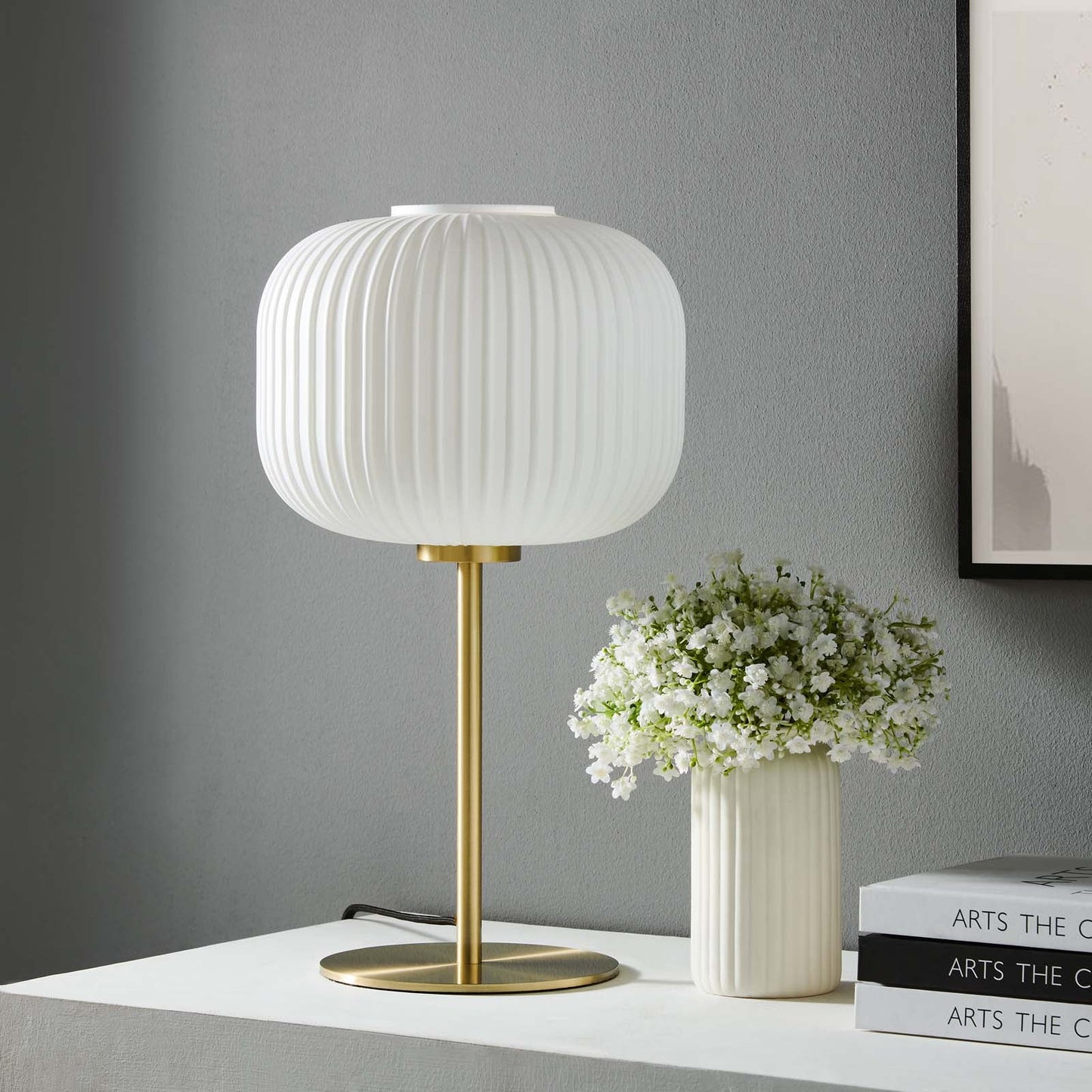 Reprise Glass Sphere Glass And Metal Table Lamp By Modway - EEI-5622-BLK-SBR | Table Lamps |  Modishstore - 15
