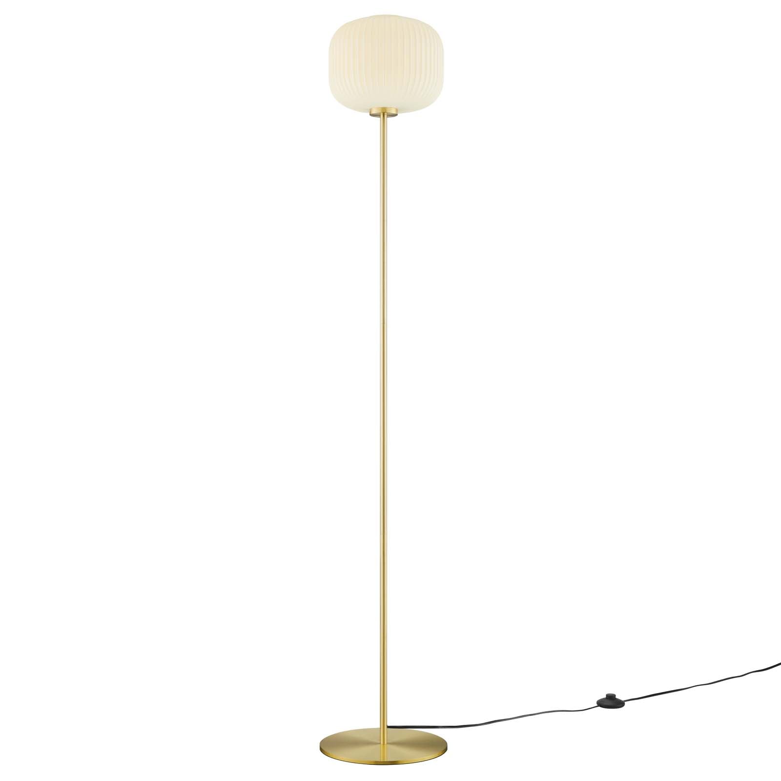 Reprise Glass Sphere Glass And Metal Floor Lamp By Modway - EEI-5623-BLK-SBR | Floor Lamps |  Modishstore - 11
