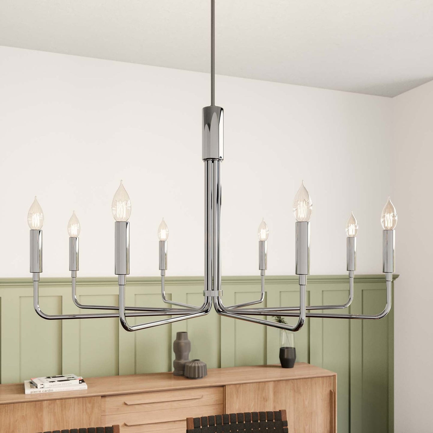 Rekindle 8-Light Chandelier By Modway - EEI-5636 | Chandeliers | Modishstore - 9