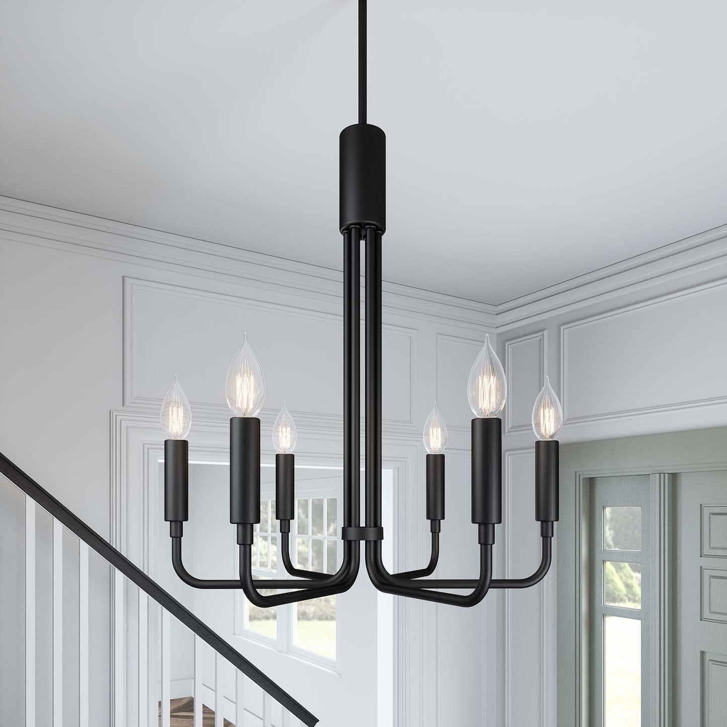 Rekindle 6-Light Chandelier By Modway - EEI-5637 | Chandeliers | Modishstore