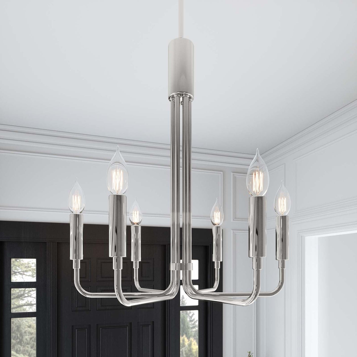 Rekindle 6-Light Chandelier By Modway - EEI-5637 | Chandeliers | Modishstore - 9