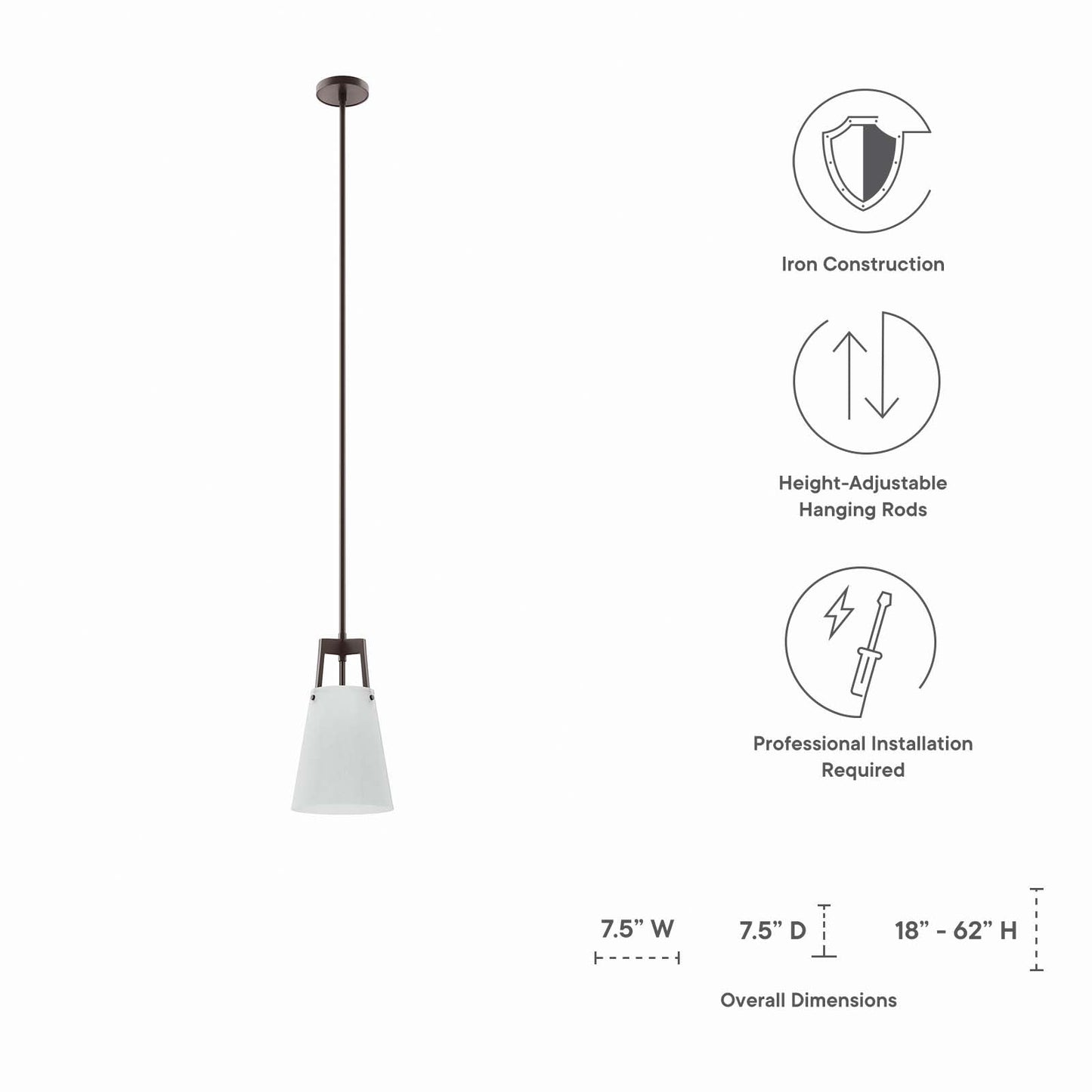 Aspire Pendant Light By Modway - EEI-5639 | Pendant Lamps - 8