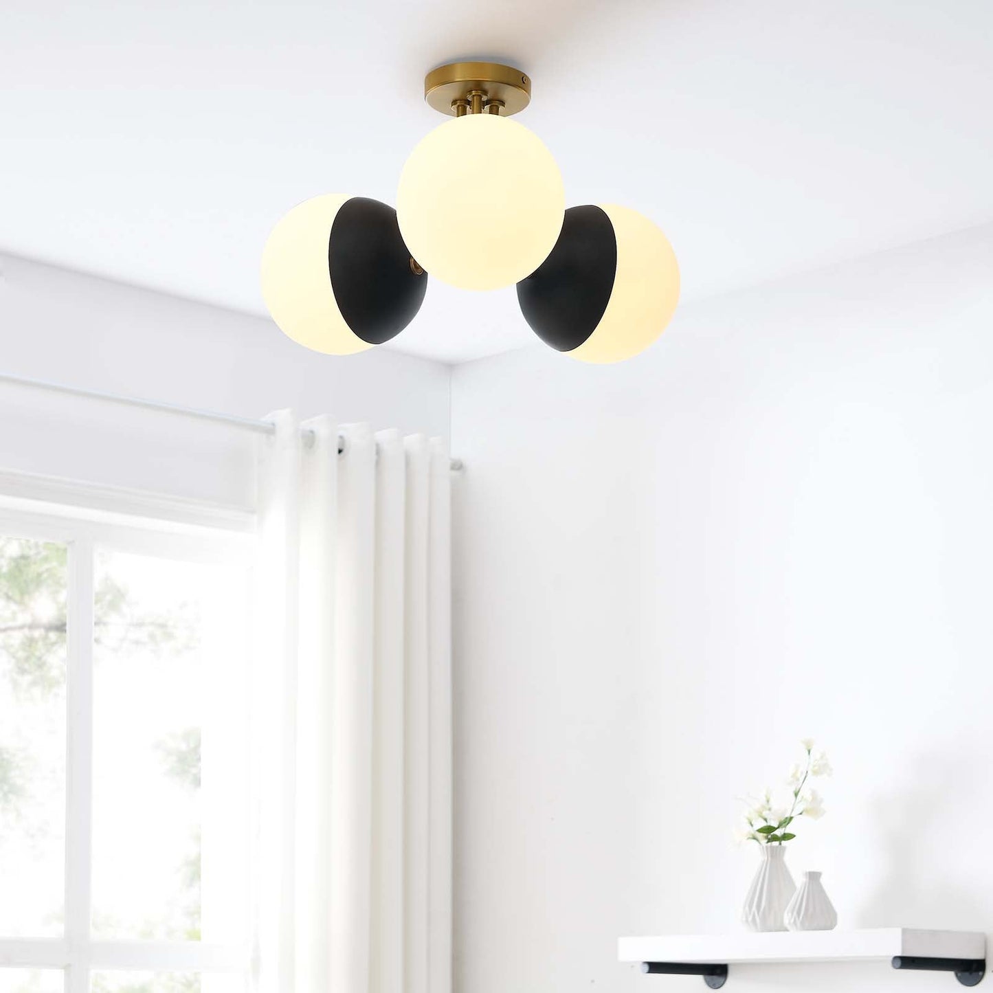 Stellar 3-Light Semi-Flush Ceiling Light By Modway - EEI-5656 | Ceiling Lamps | Modishstore - 16