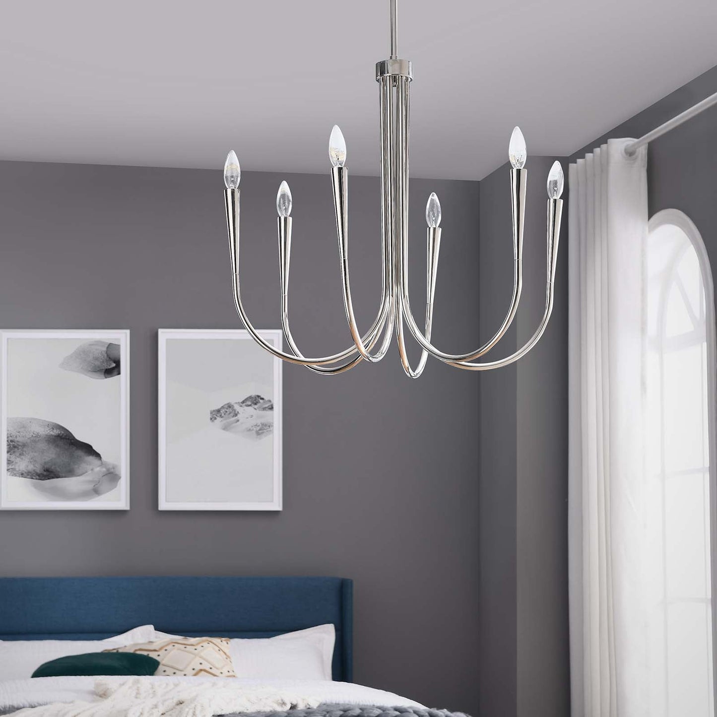 Penrose 6-Light Chandelier By Modway - EEI-5661 | Chandeliers | Modishstore - 16