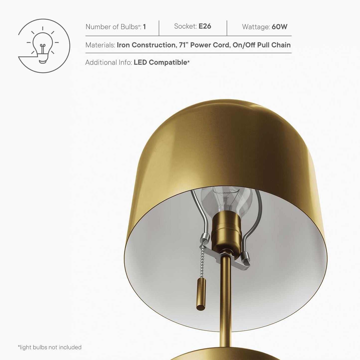 Avenue Table Lamp By Modway - EEI-5664 | Table Lamps - 15