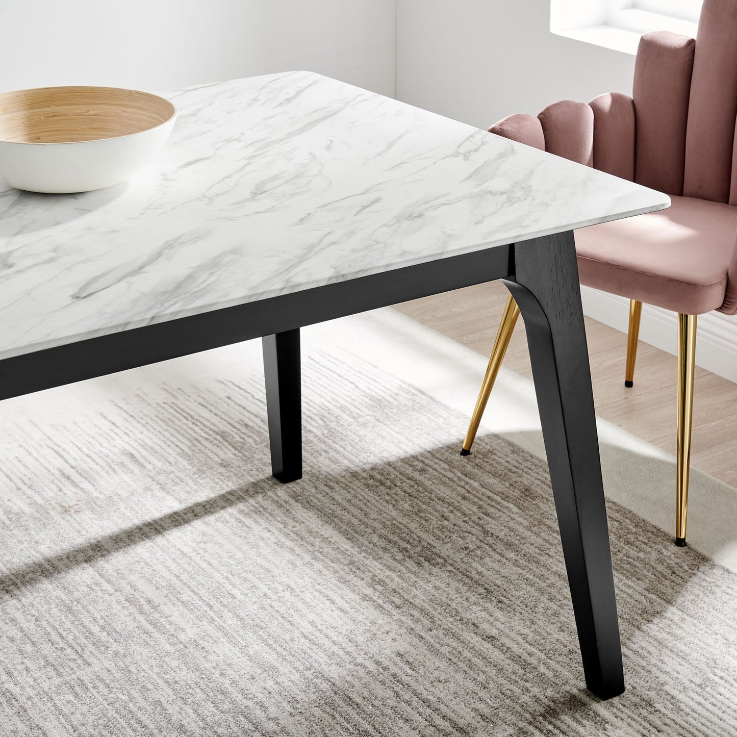 Modway Juxtapose 63" Rectangular Performance Artificial Marble Dining Table | Dining Tables | Modishstore-2