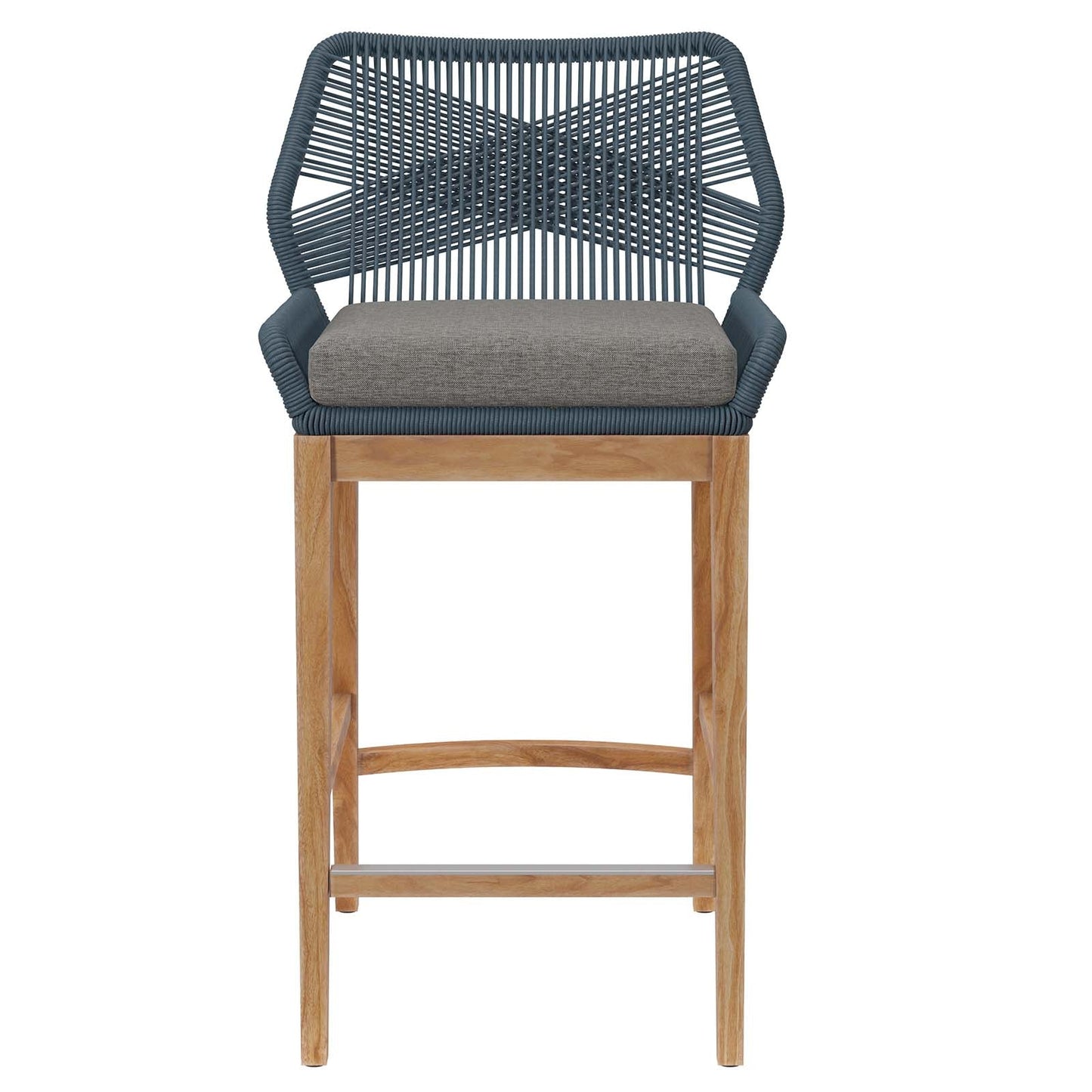 Wellspring Outdoor Patio Teak Wood Bar Stool By Modway - EEI-5746 | Bar Stools | Modishstore - 5