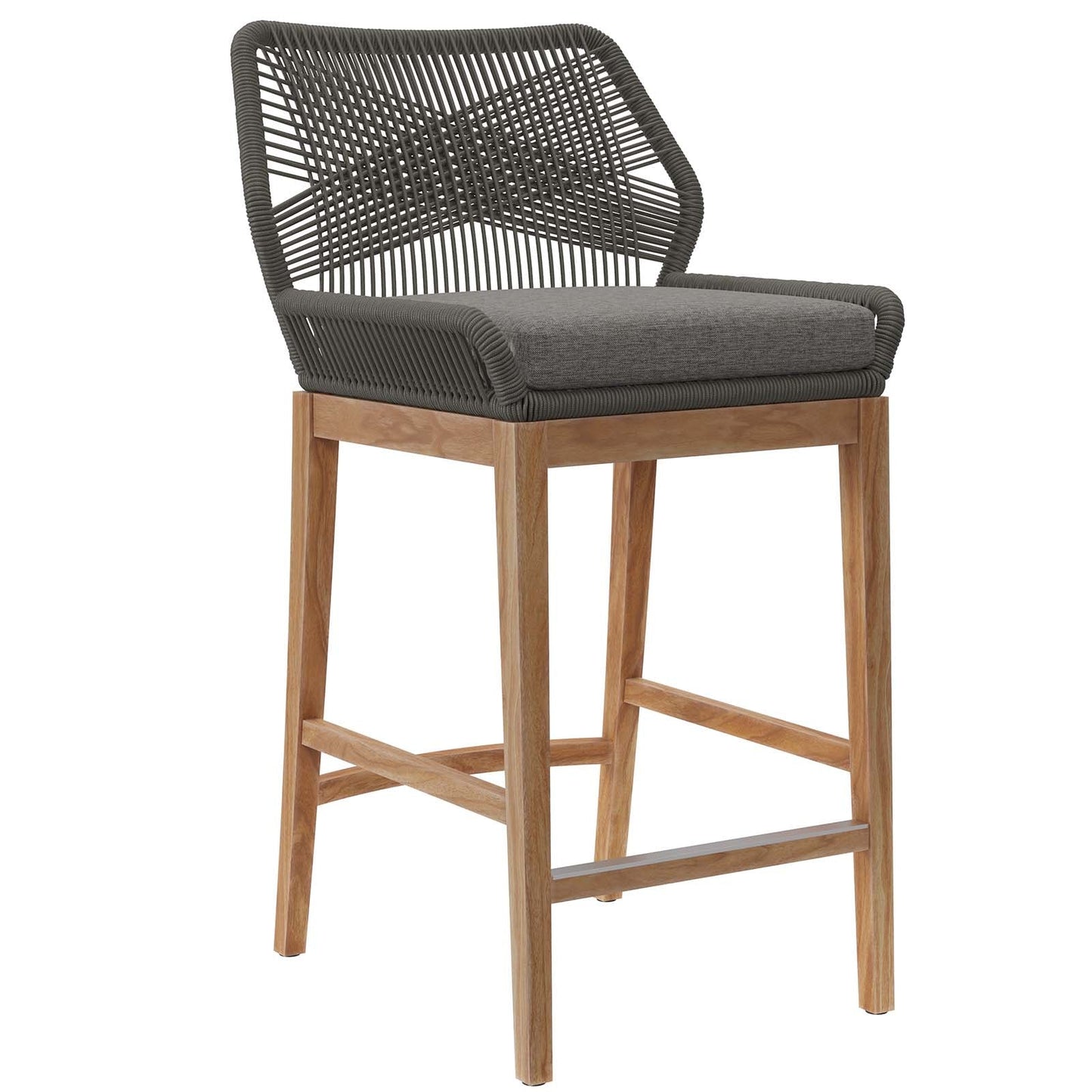 Wellspring Outdoor Patio Teak Wood Bar Stool By Modway - EEI-5746 | Bar Stools | Modishstore - 8