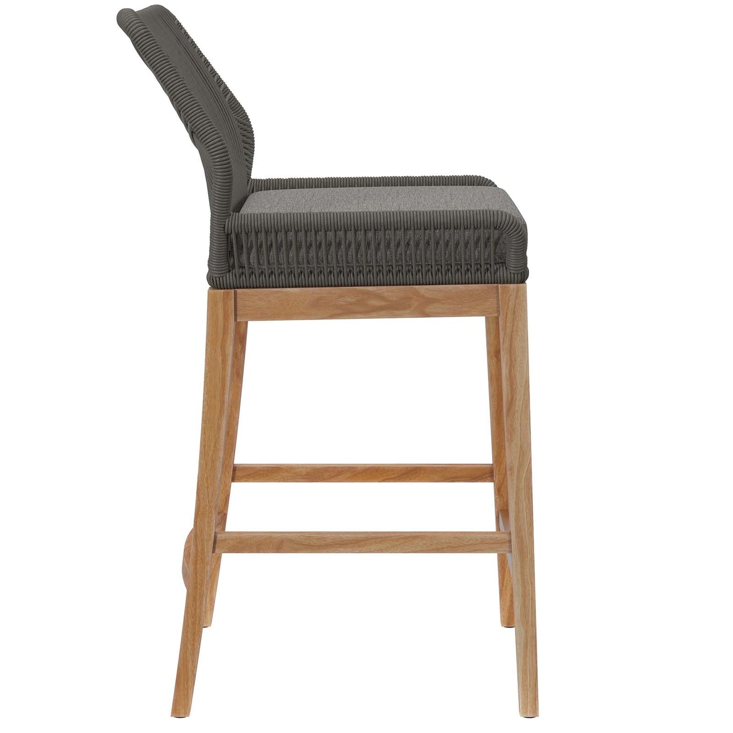 Wellspring Outdoor Patio Teak Wood Bar Stool By Modway - EEI-5746 | Bar Stools | Modishstore - 9