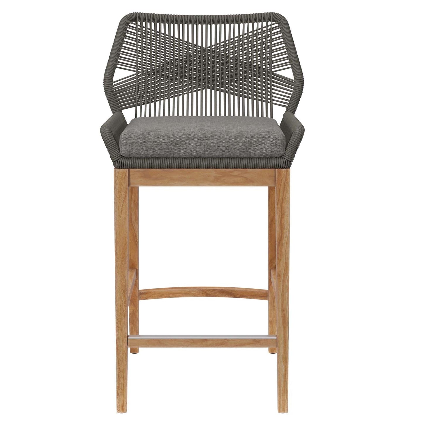 Wellspring Outdoor Patio Teak Wood Bar Stool By Modway - EEI-5746 | Bar Stools | Modishstore - 11