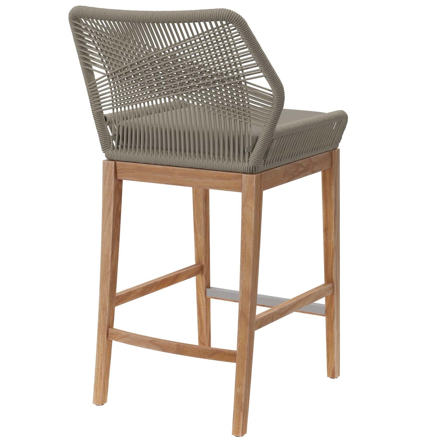 Wellspring Outdoor Patio Teak Wood Bar Stool By Modway - EEI-5746 | Bar Stools | Modishstore - 17