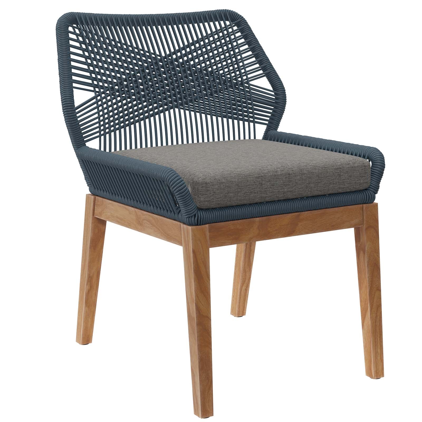 Wellspring Outdoor Patio Teak Wood Dining Chair By Modway - EEI-5747 | Outdoor Chairs | Modishstore - 2