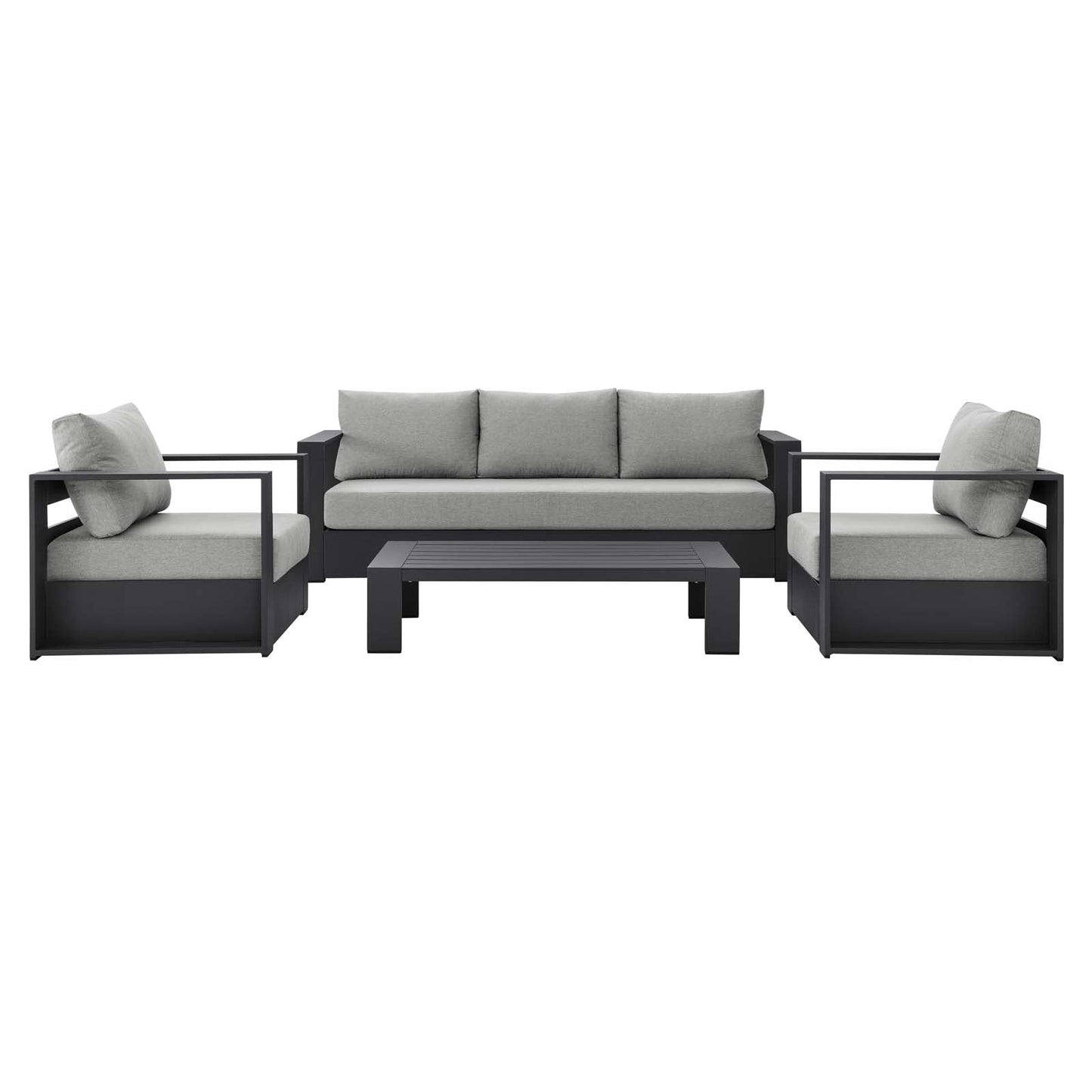 Tahoe Outdoor Patio Powder-Coated Aluminum 4-Piece Set By Modway | Outdoor Sofas, Loveseats & Sectionals | Modishstore - 22